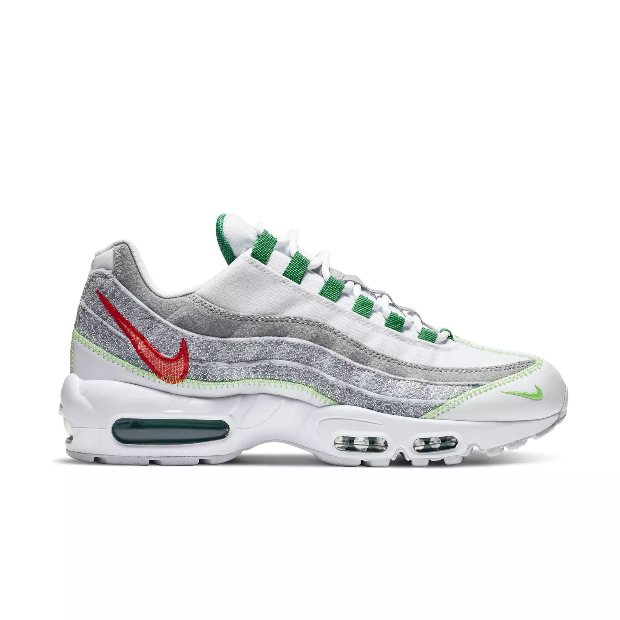 Nike Air Max 95 "White/Classic Green/Electric Green" Men's Shoe - WHITE/GREEN