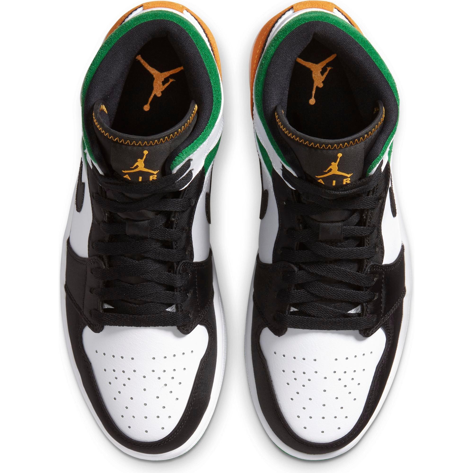 orange and green jordans