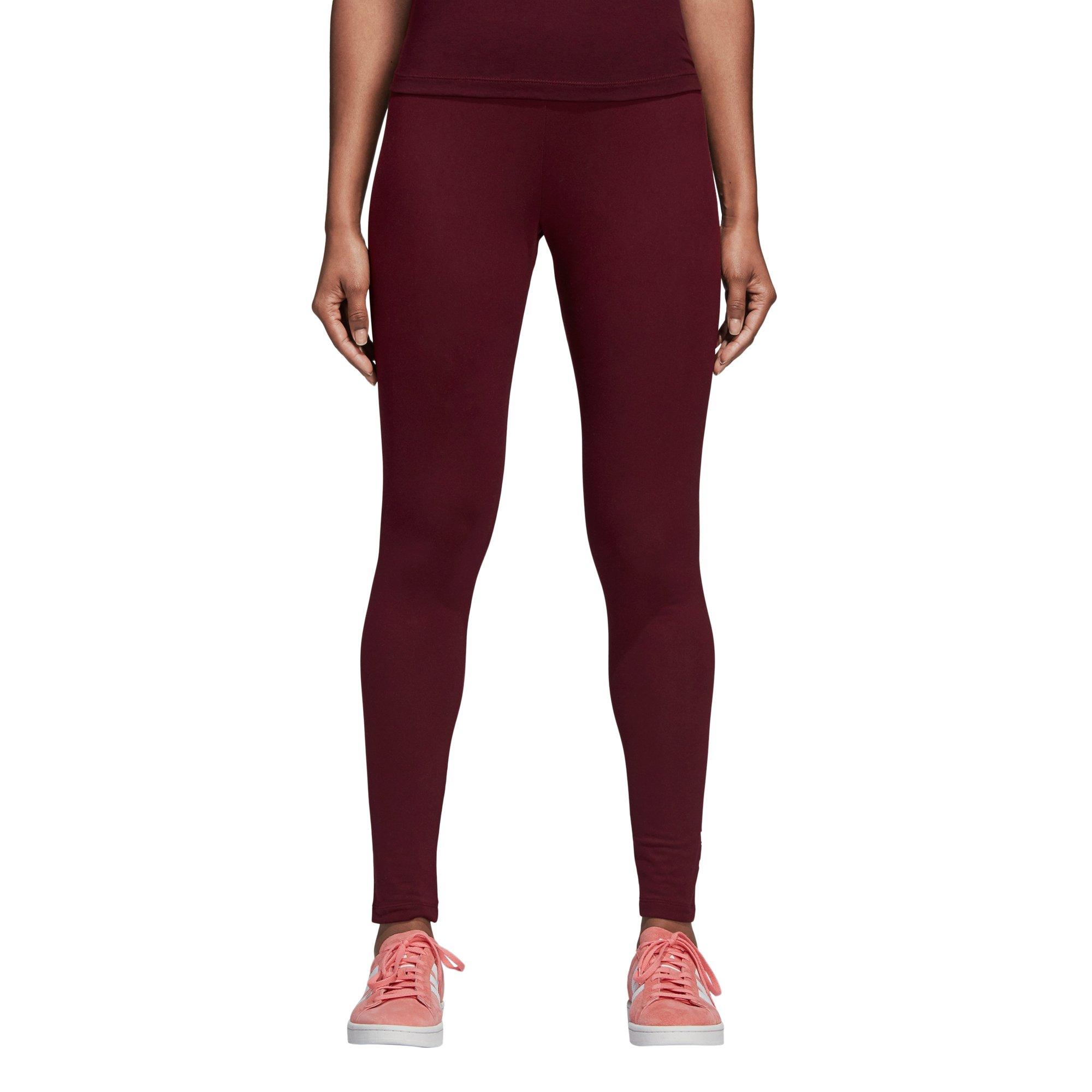 adidas leggings burgundy