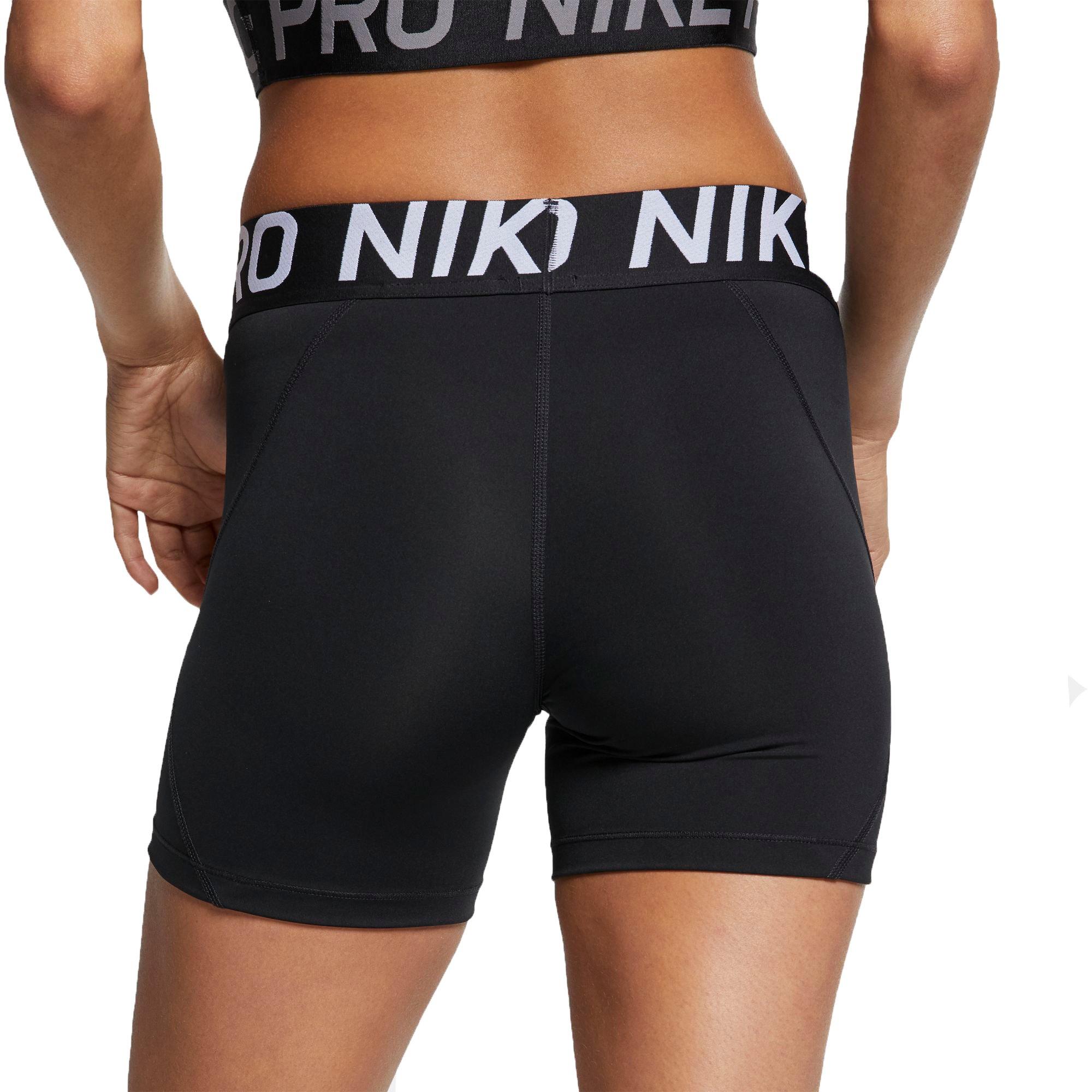 nike women's pro 5 inch shorts