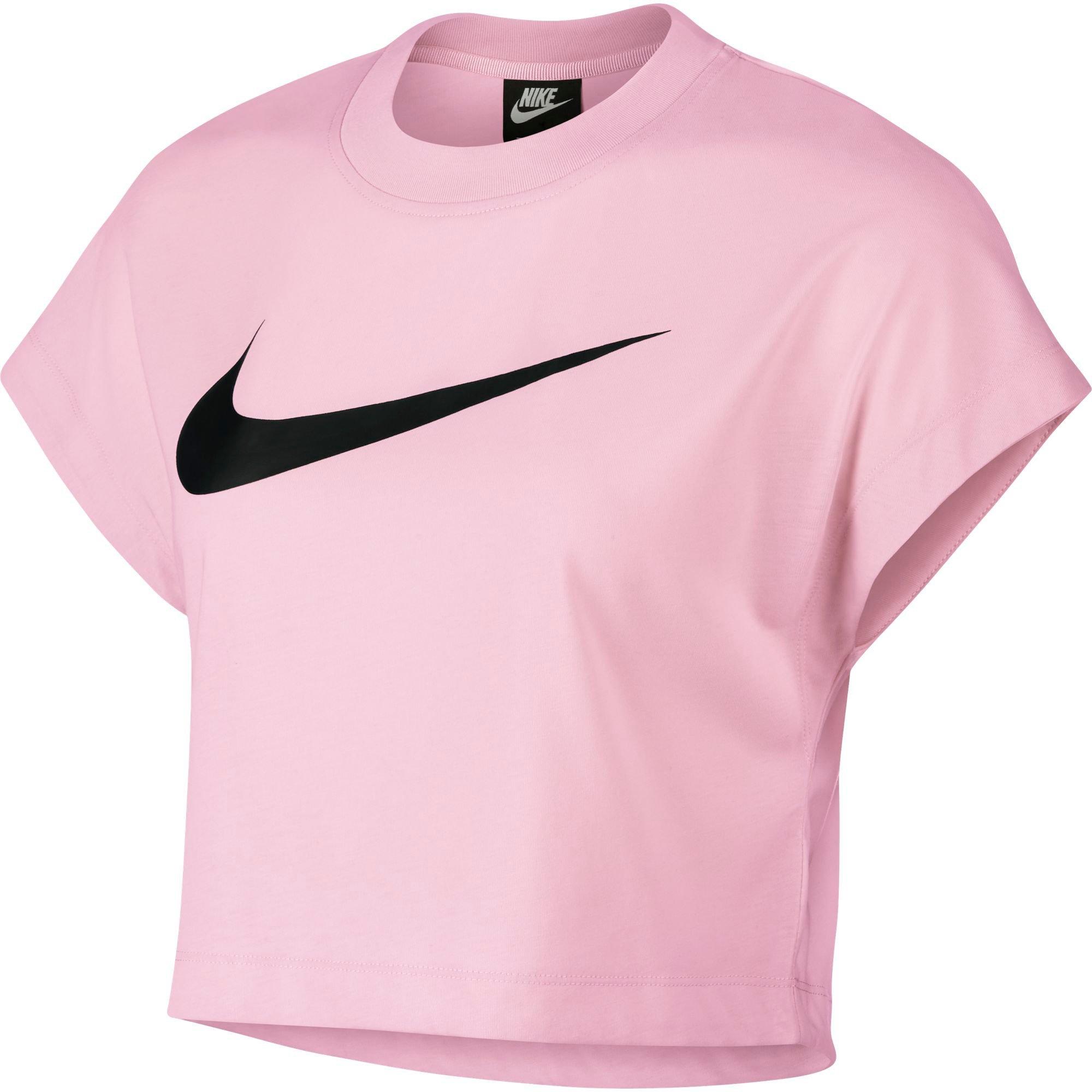 nike pink crop