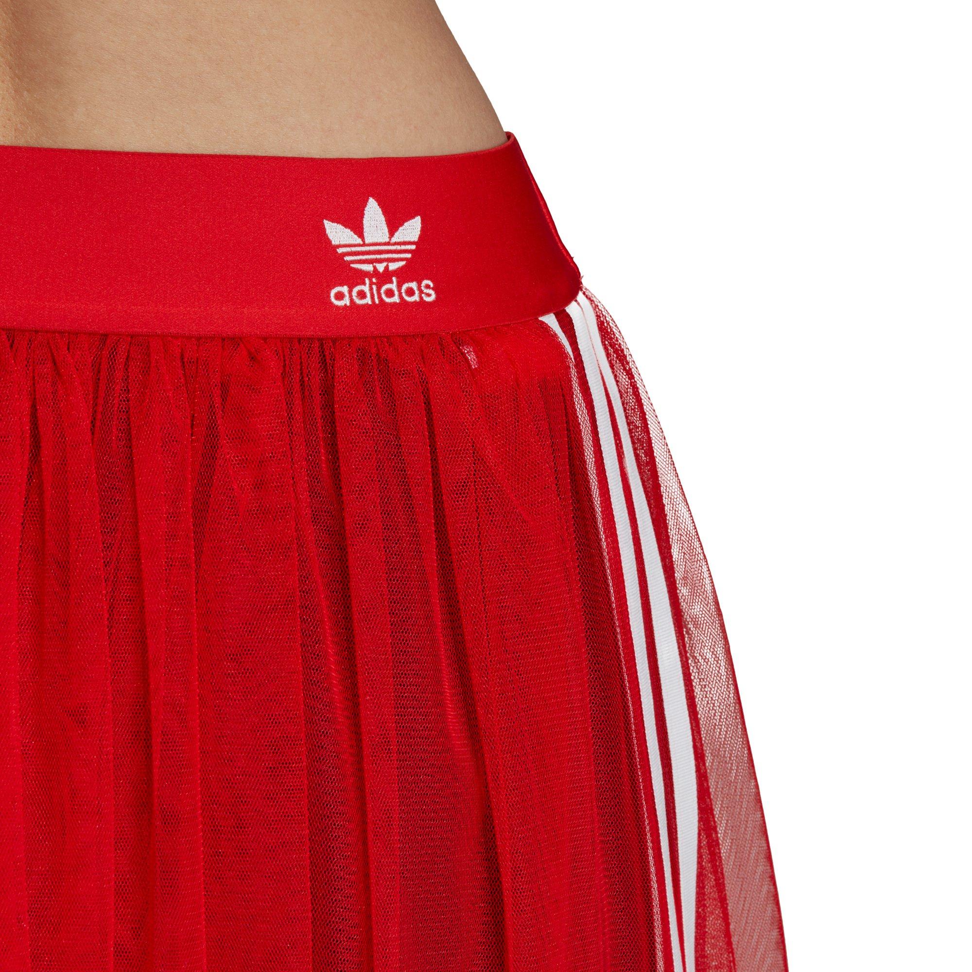 adidas tulle skirt red