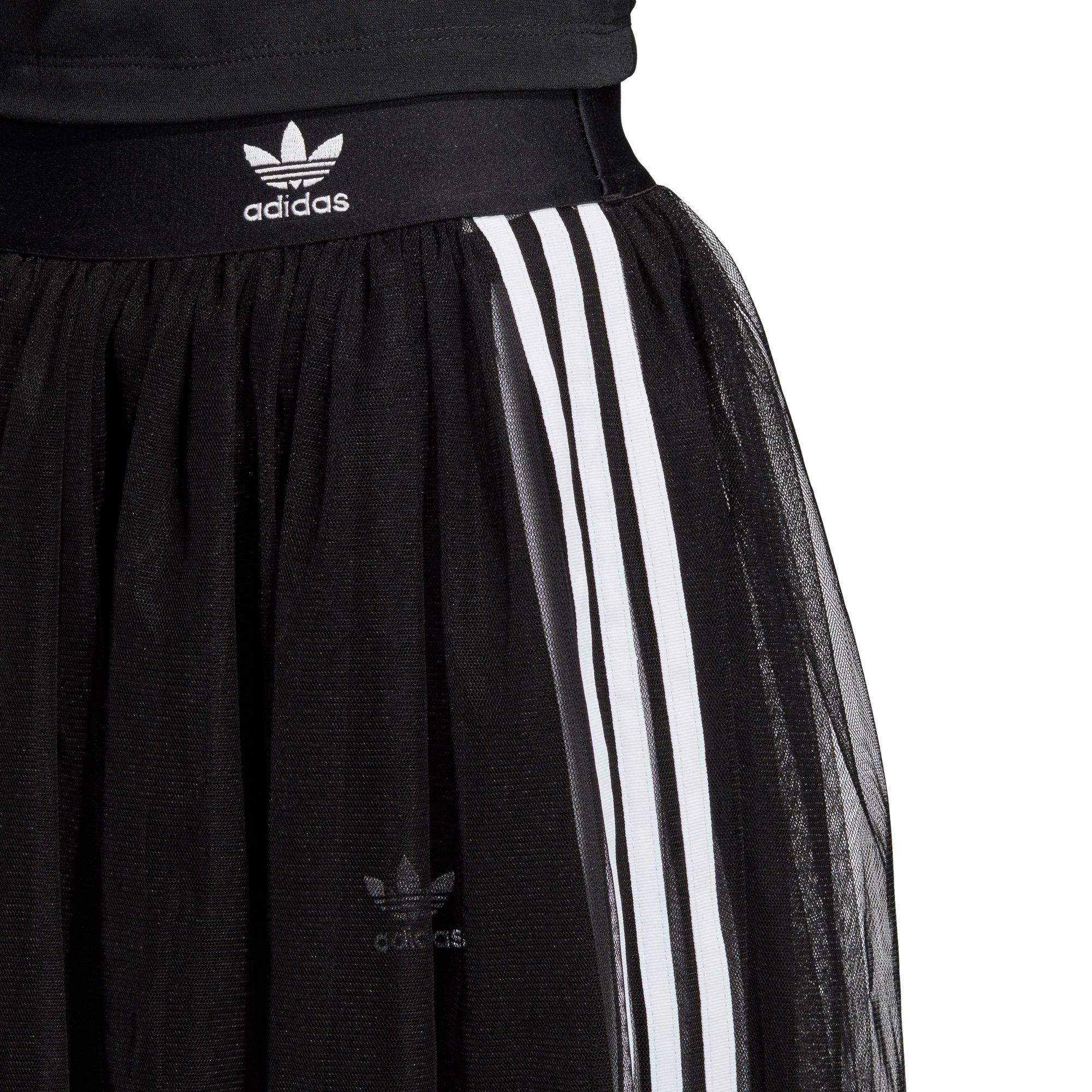 black tulle adidas skirt