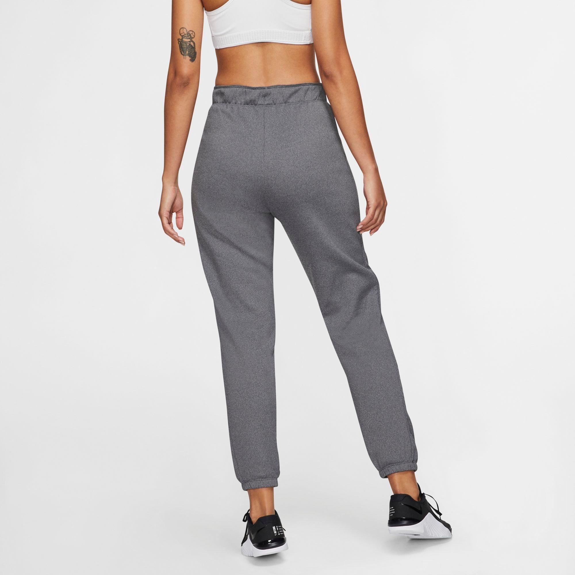 nike women's therma tapered fleece pant