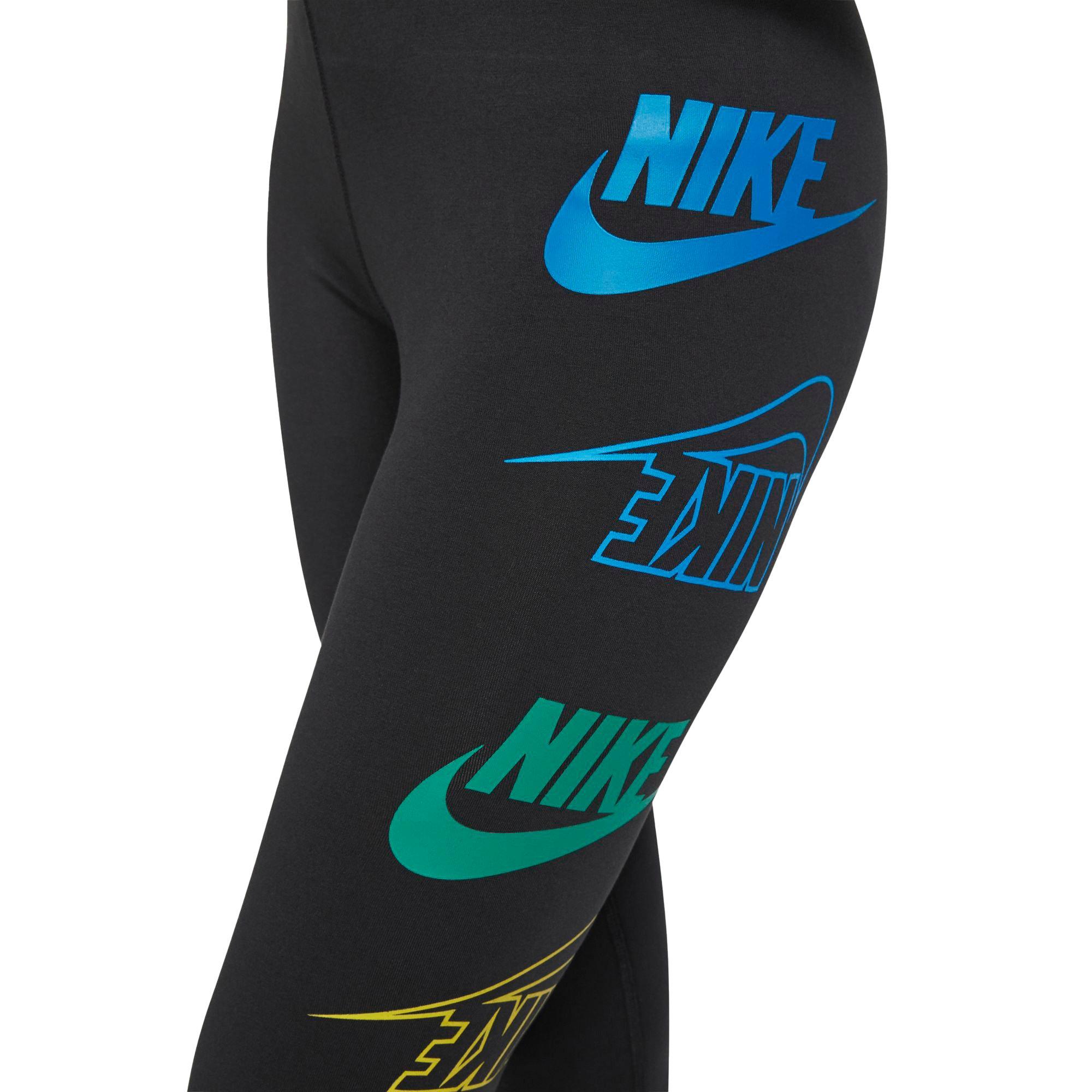 nike futura leggings black and pink