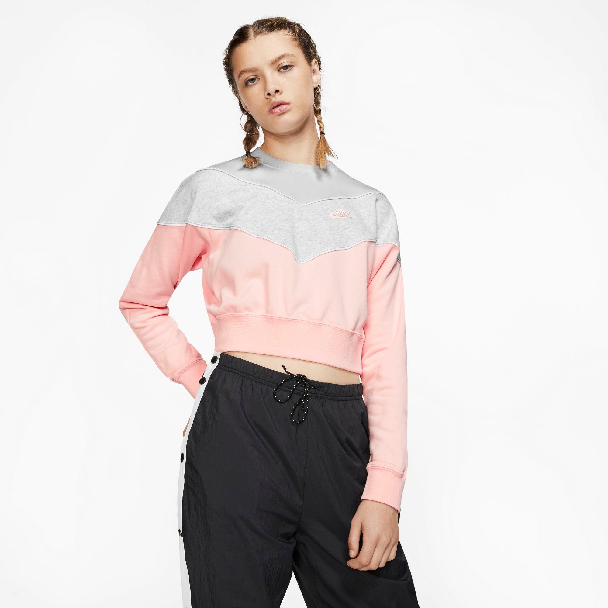nike heritage crew sweat