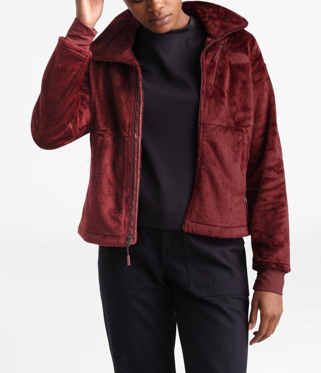 north face osito jacket burgundy