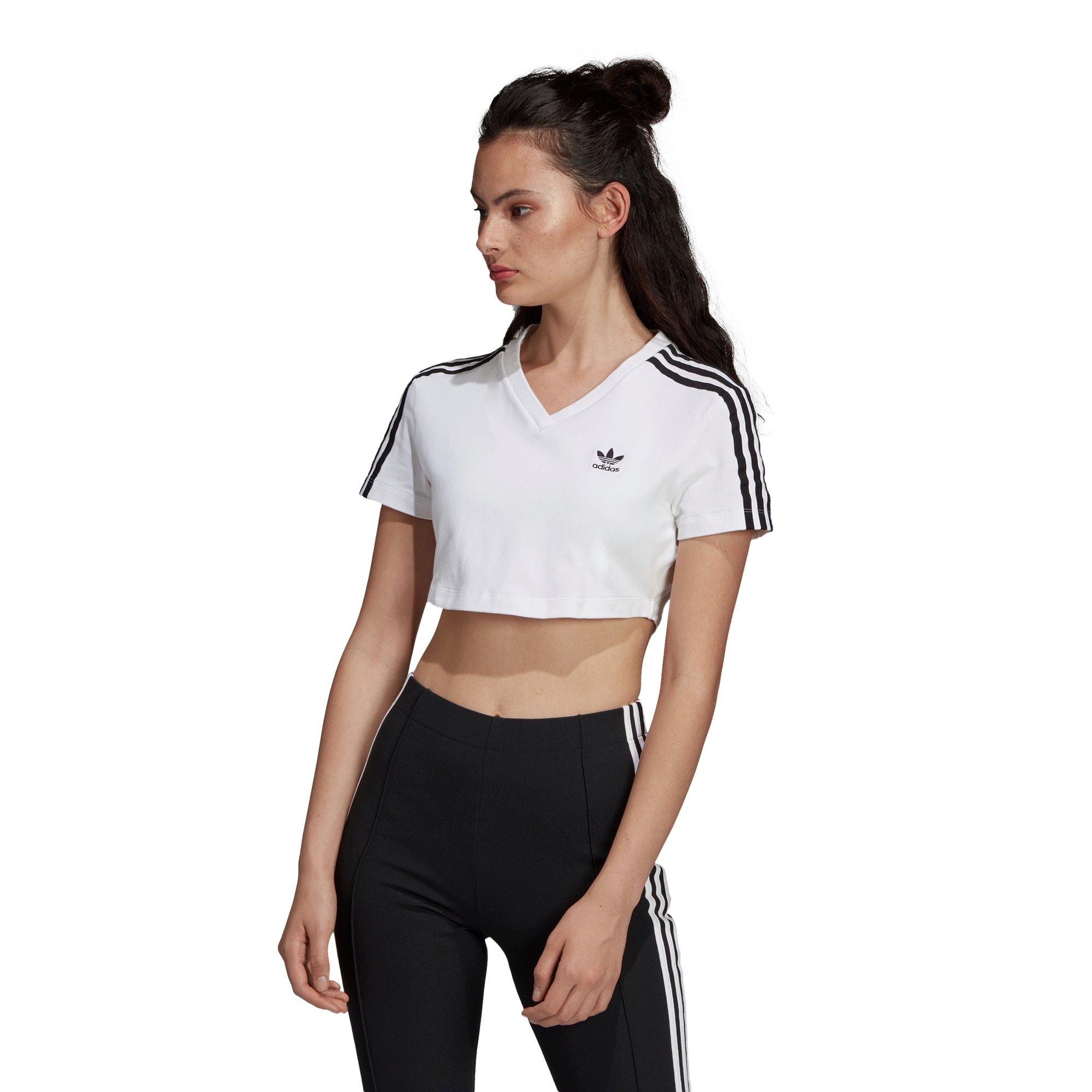 adidas v neck crop top