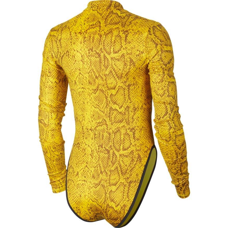 nike python yellow bodysuit
