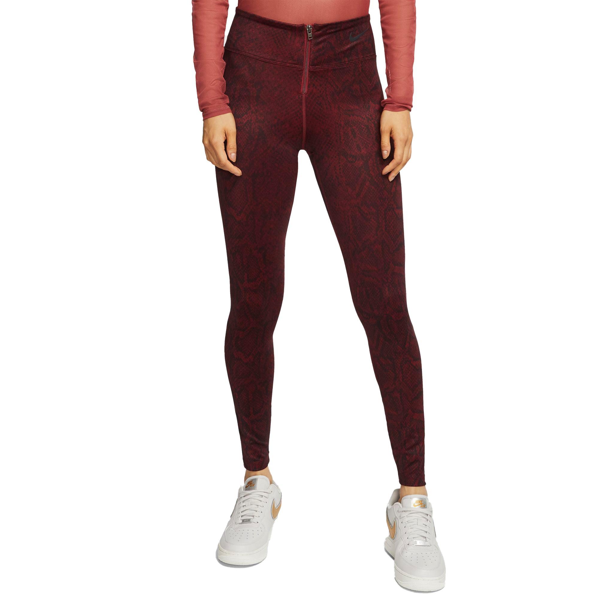 nike python leggings grey