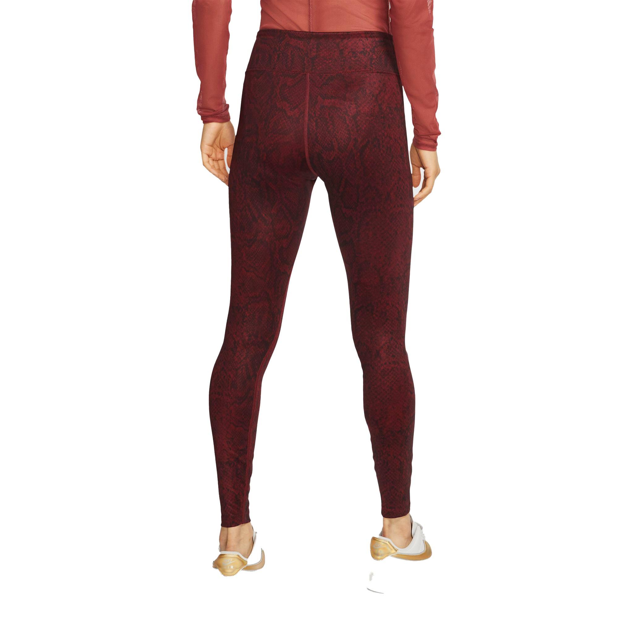 Nike Sportswear Fierce Python Print Women's Leggings Knit Fabric