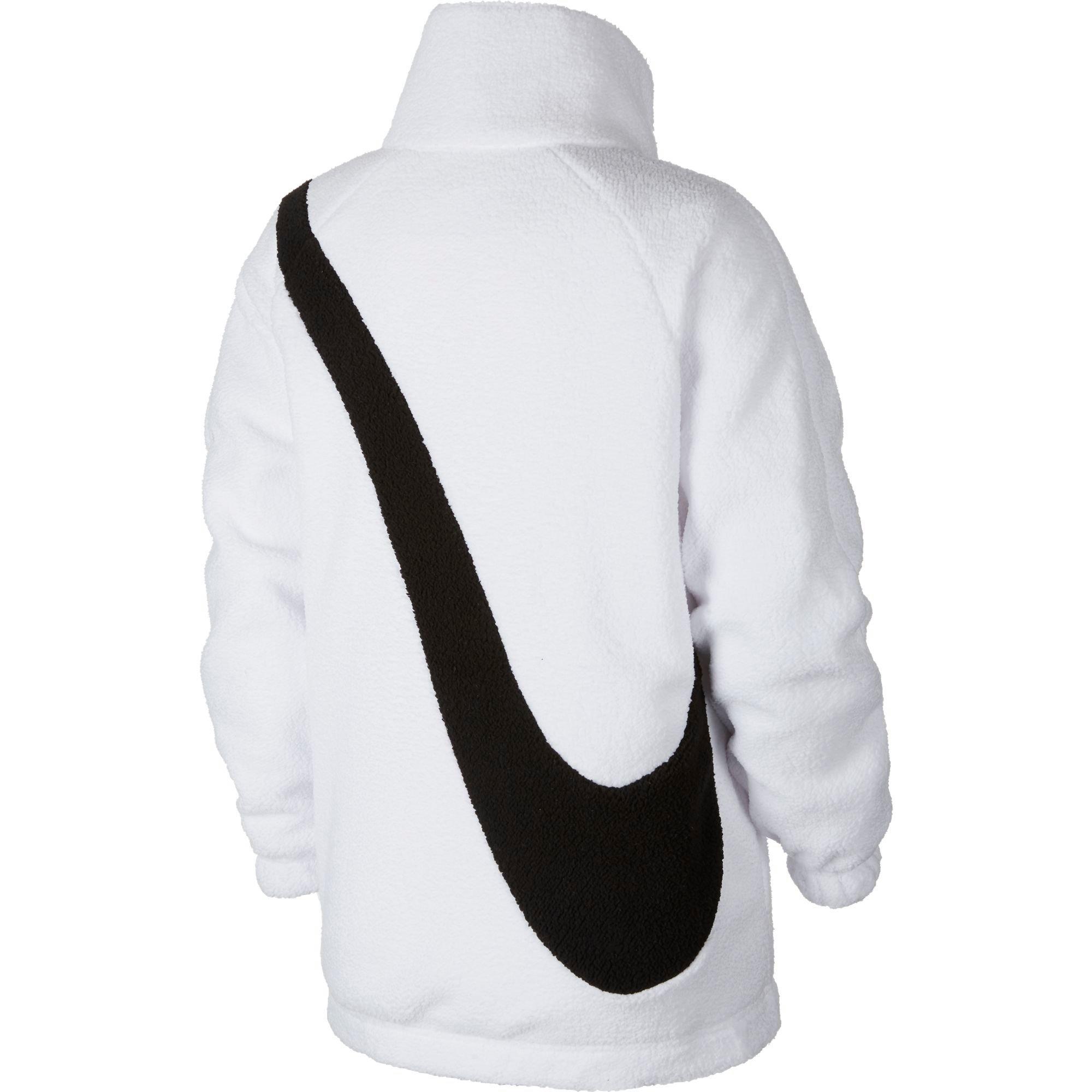 nike women's reversible sherpa jacket black