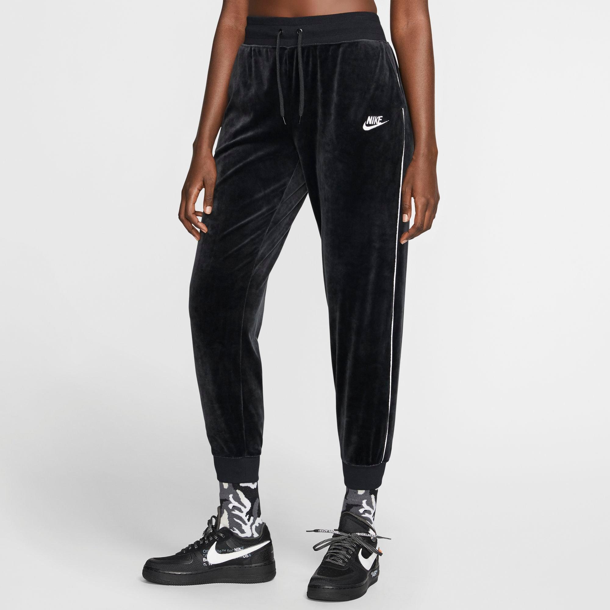 nike heritage velvet track pants