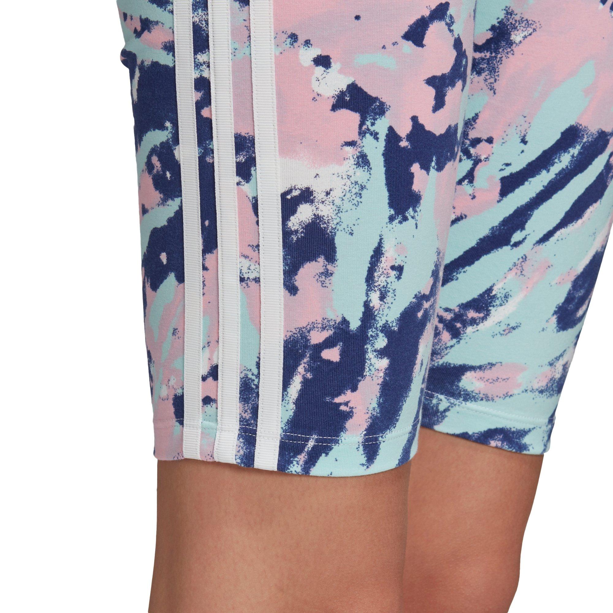 adidas tie dye biker shorts