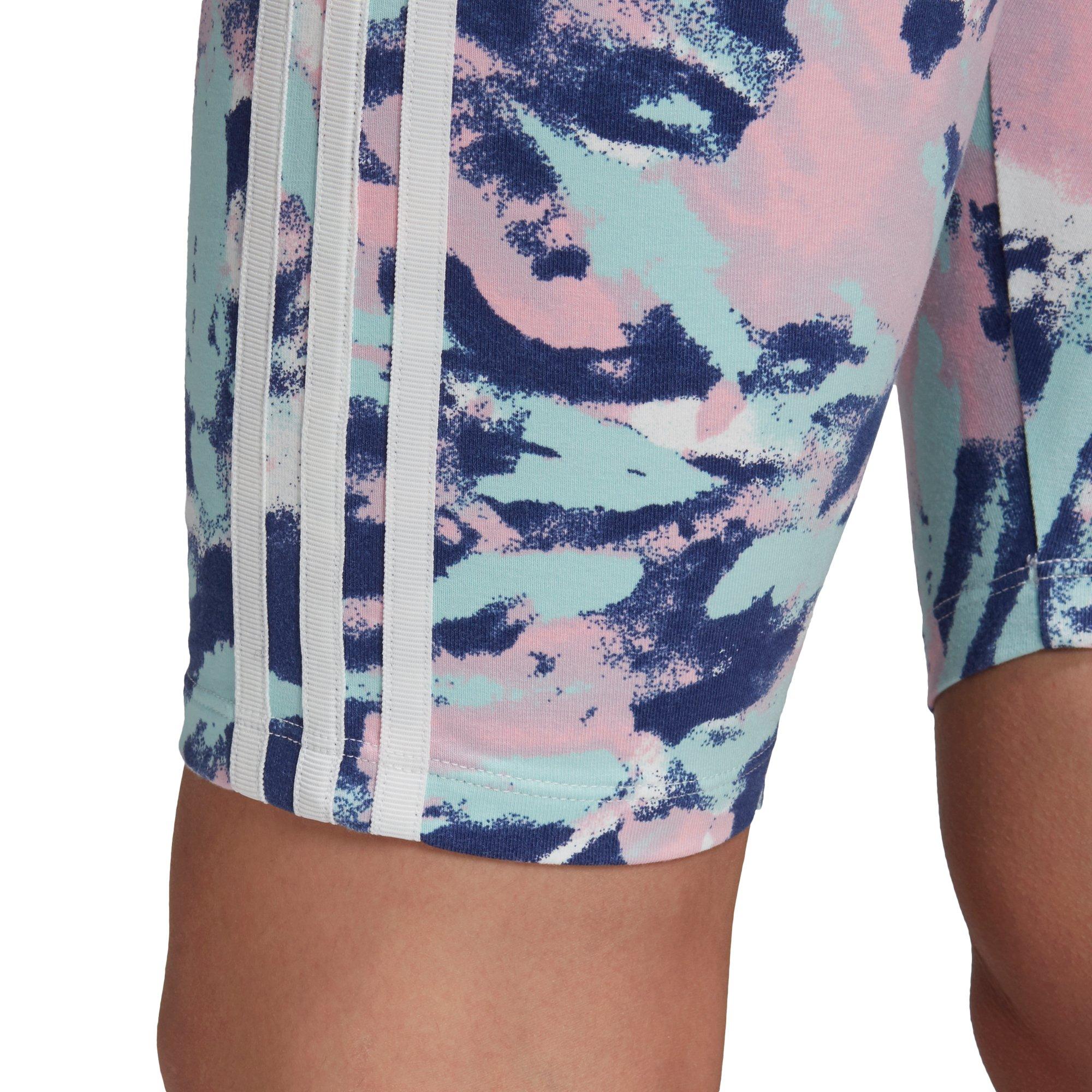 Adidas tie discount dye biker shorts