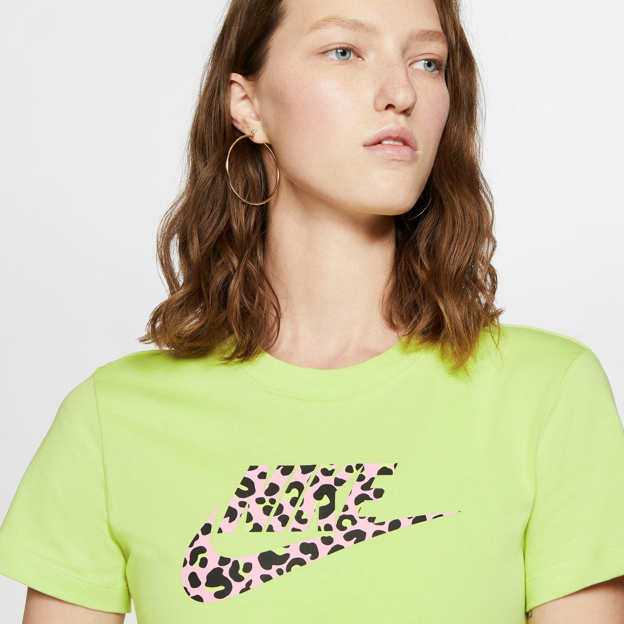 lime green nike womens shirt