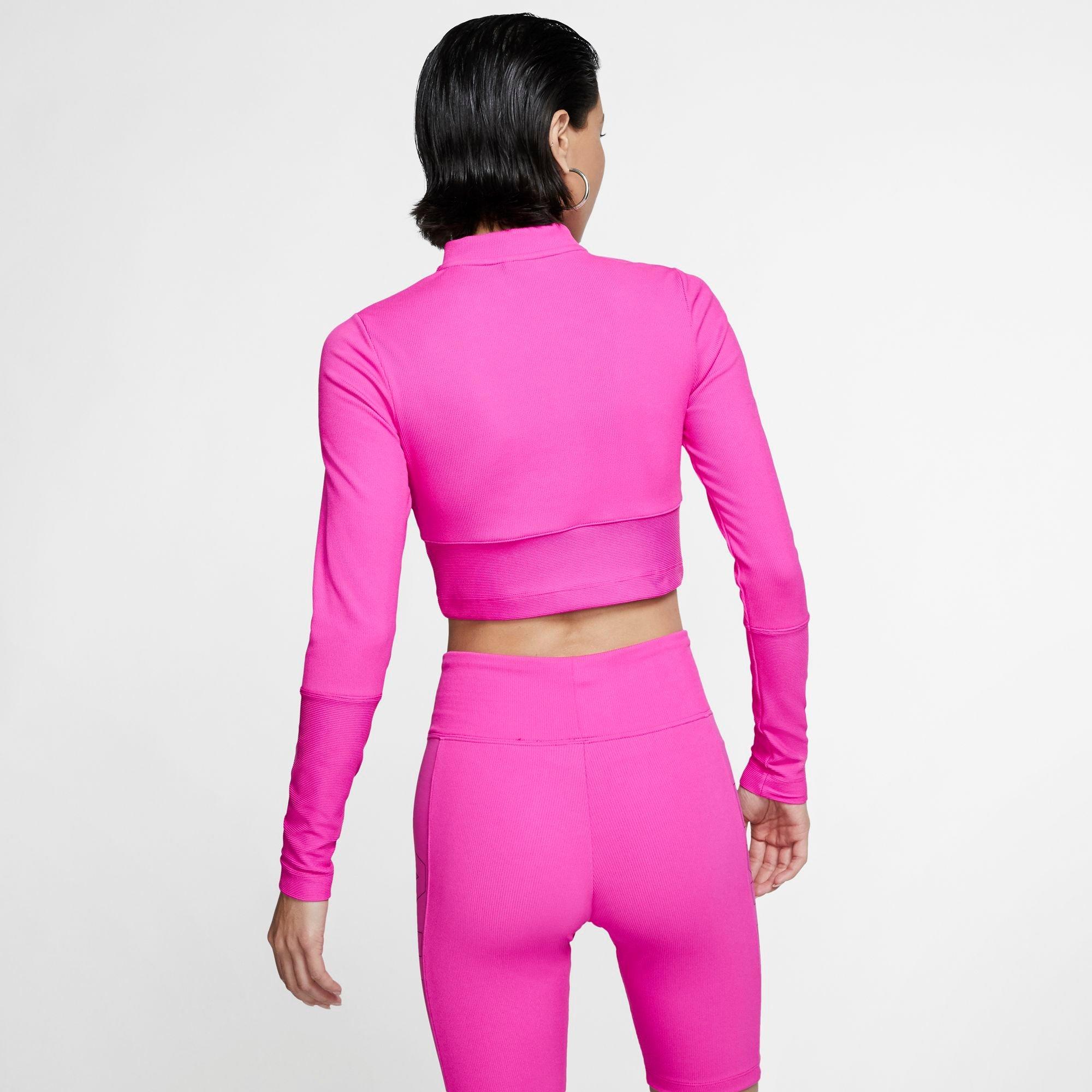 nike air ribbed long sleeve grey