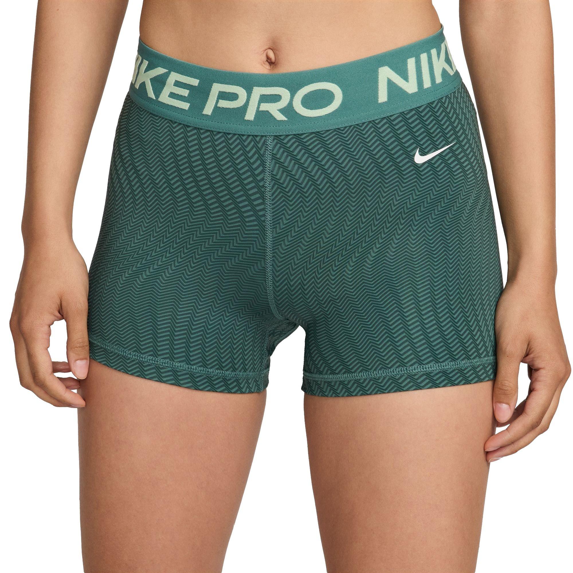 Nike Pro Women's Dri-FIT 3-Inch Printed Shorts - Green