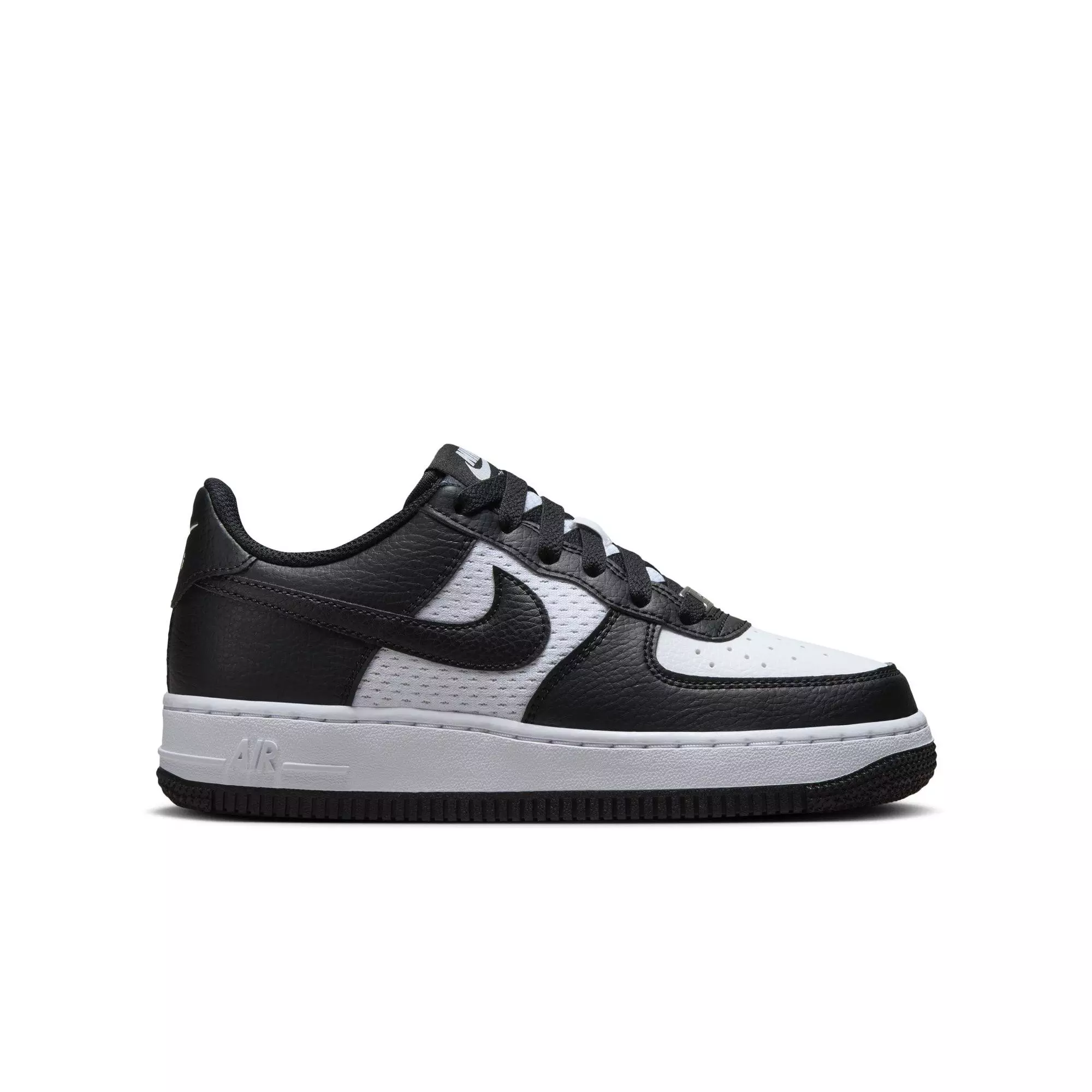 Nike Air Force 1 "Black/White" Grade School Boys' Shoe - BLACK/WHITE