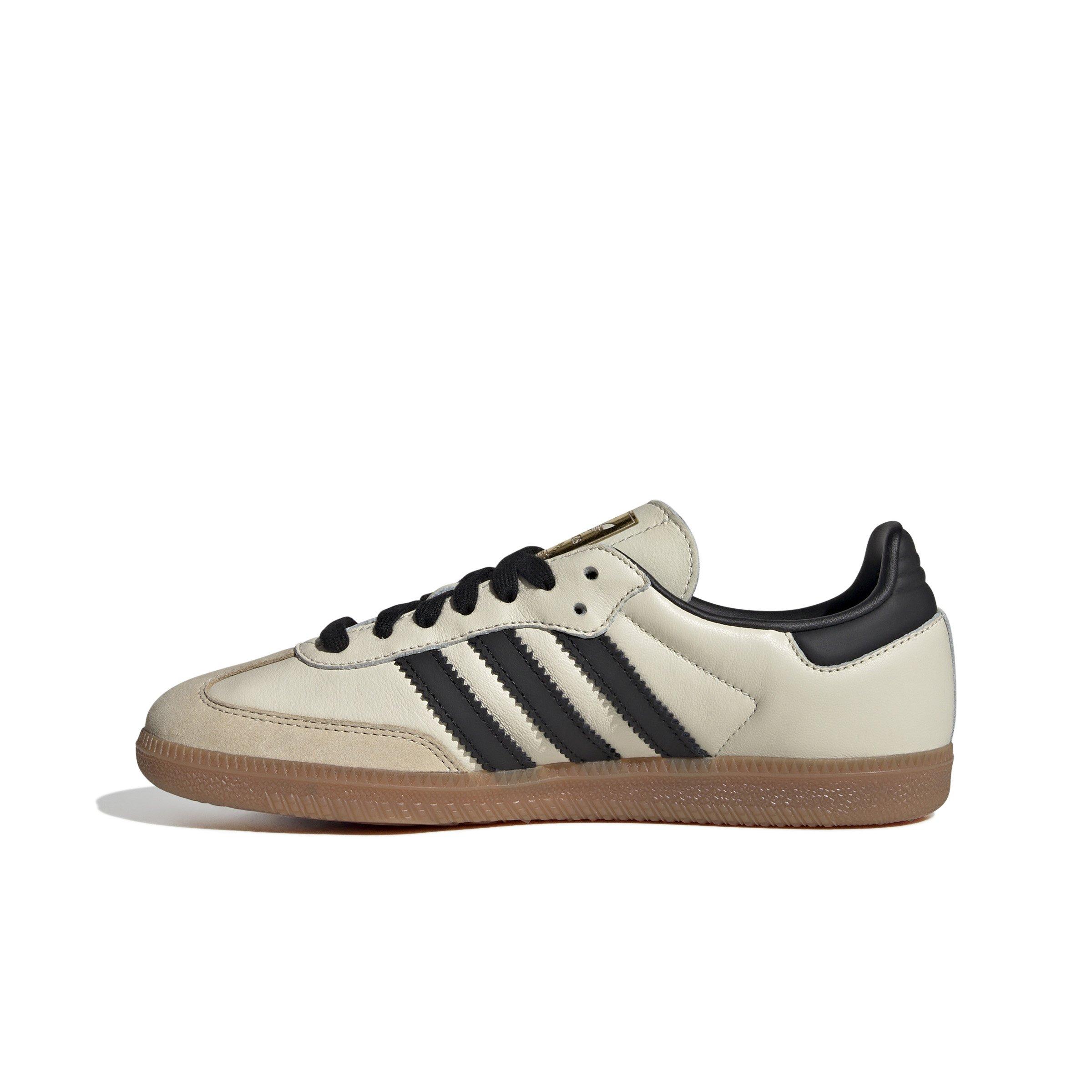 adidas Originals Samba OG "Cream White/Core Black/Sand Strata" Women's Shoe - TAN/BLACK Thumbnail View 2