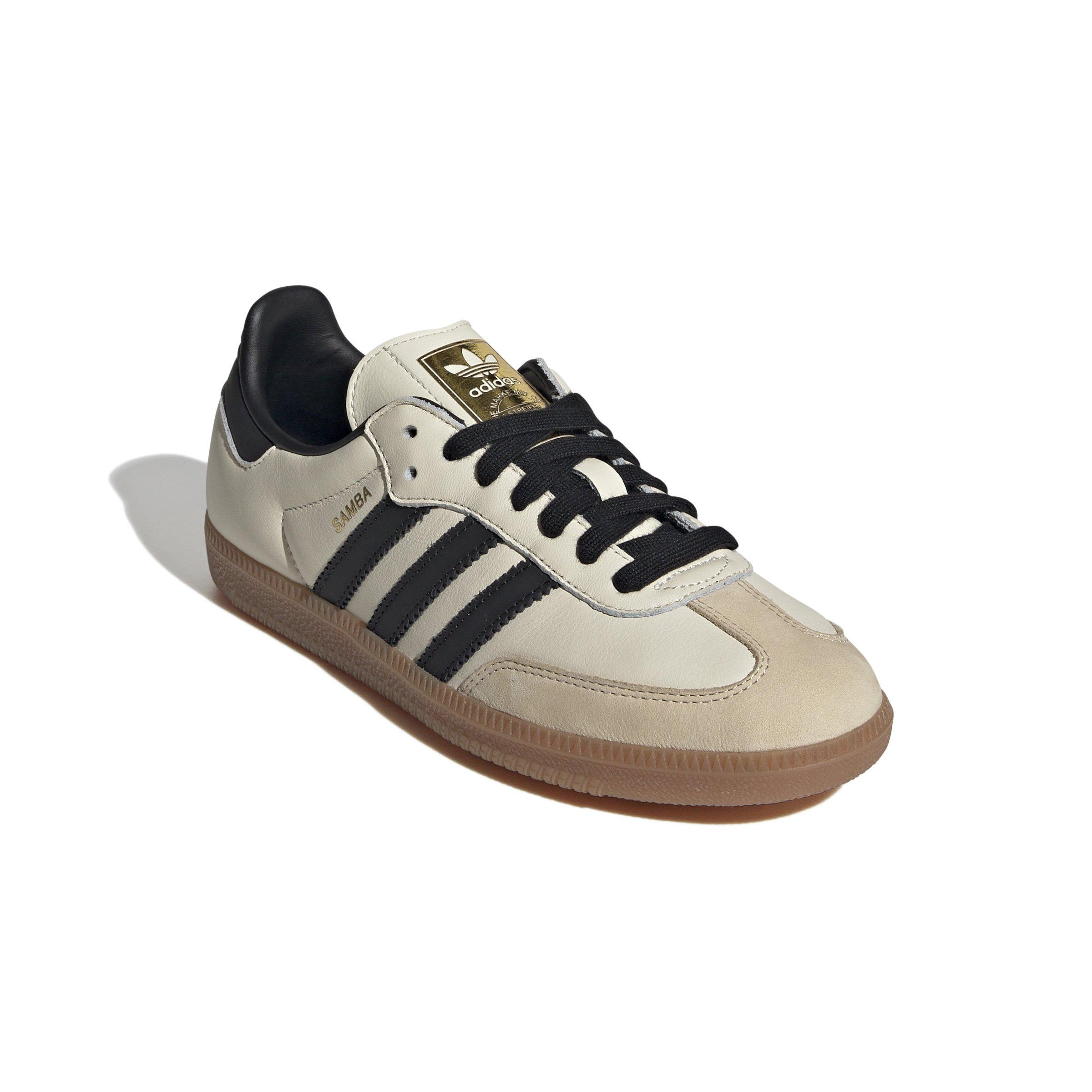 adidas Originals Samba OG "Cream White/Core Black/Sand Strata" Women's Shoe - TAN/BLACK Thumbnail View 5