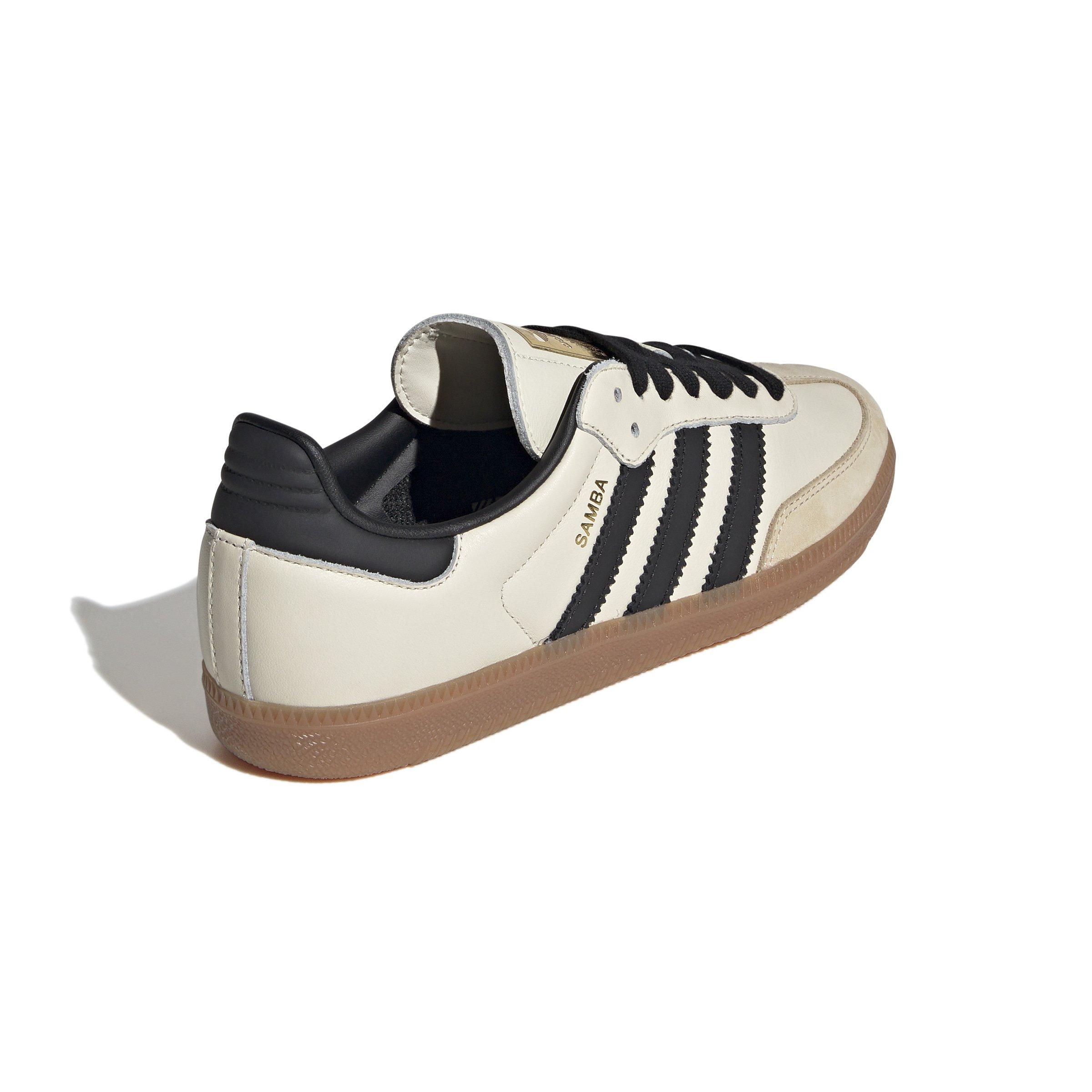 adidas Originals Samba OG "Cream White/Core Black/Sand Strata" Women's Shoe - TAN/BLACK Thumbnail View 6