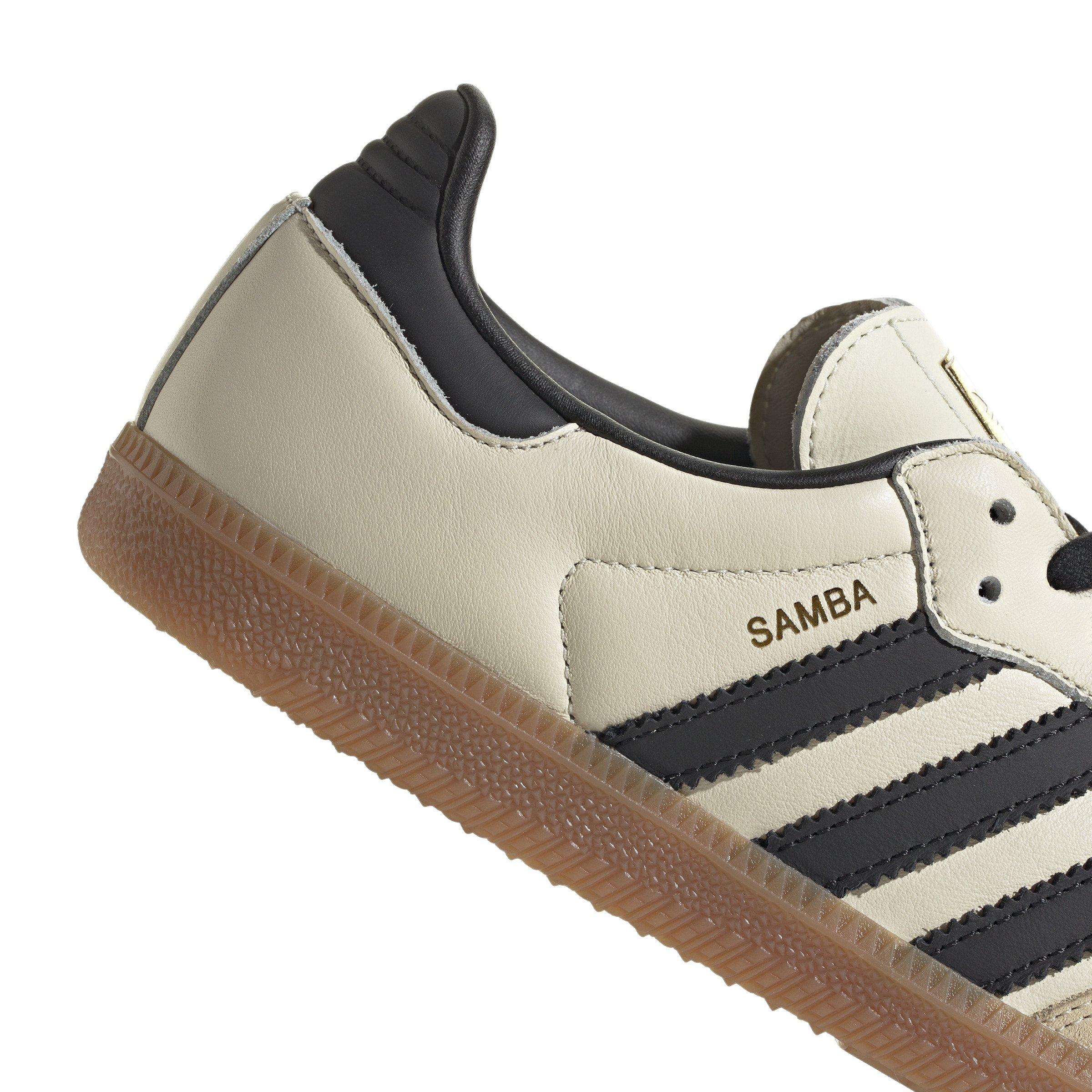 adidas Originals Samba OG "Cream White/Core Black/Sand Strata" Women's Shoe - TAN/BLACK Thumbnail View 8