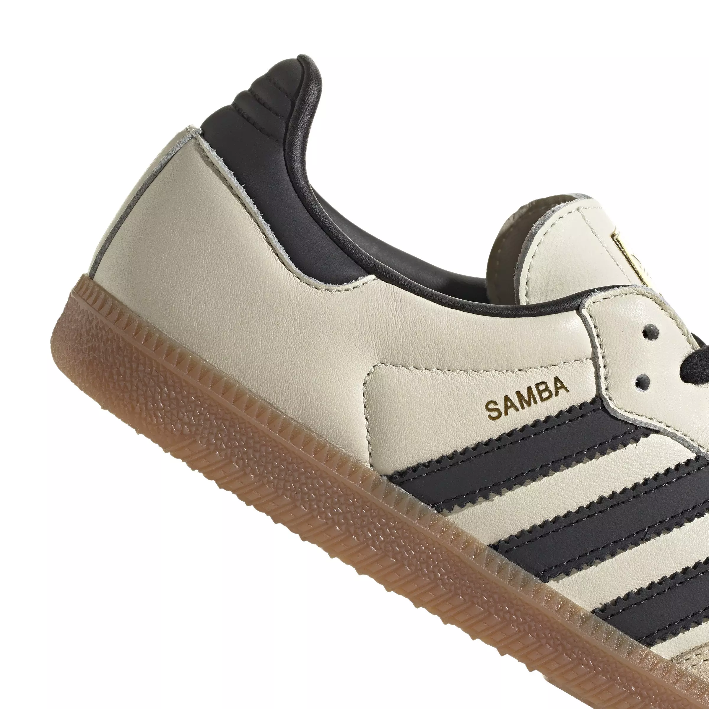 adidas Originals Samba OG "Cream White/Core Black/Sand Strata" Women's Shoe - TAN/BLACK