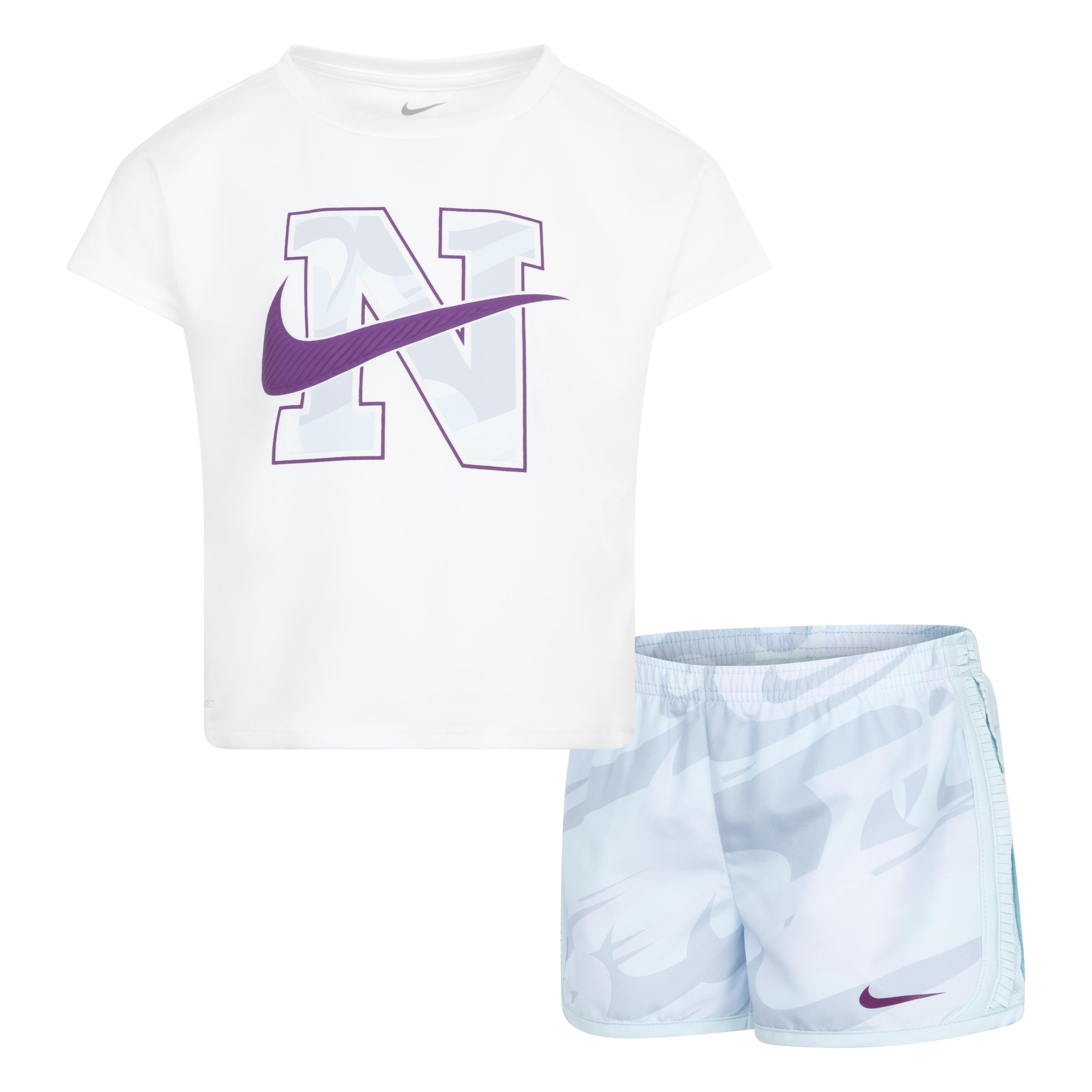 Nike Little Girls' Tempo Dri-FIT Prep Set - LT BLUE Thumbnail View 1