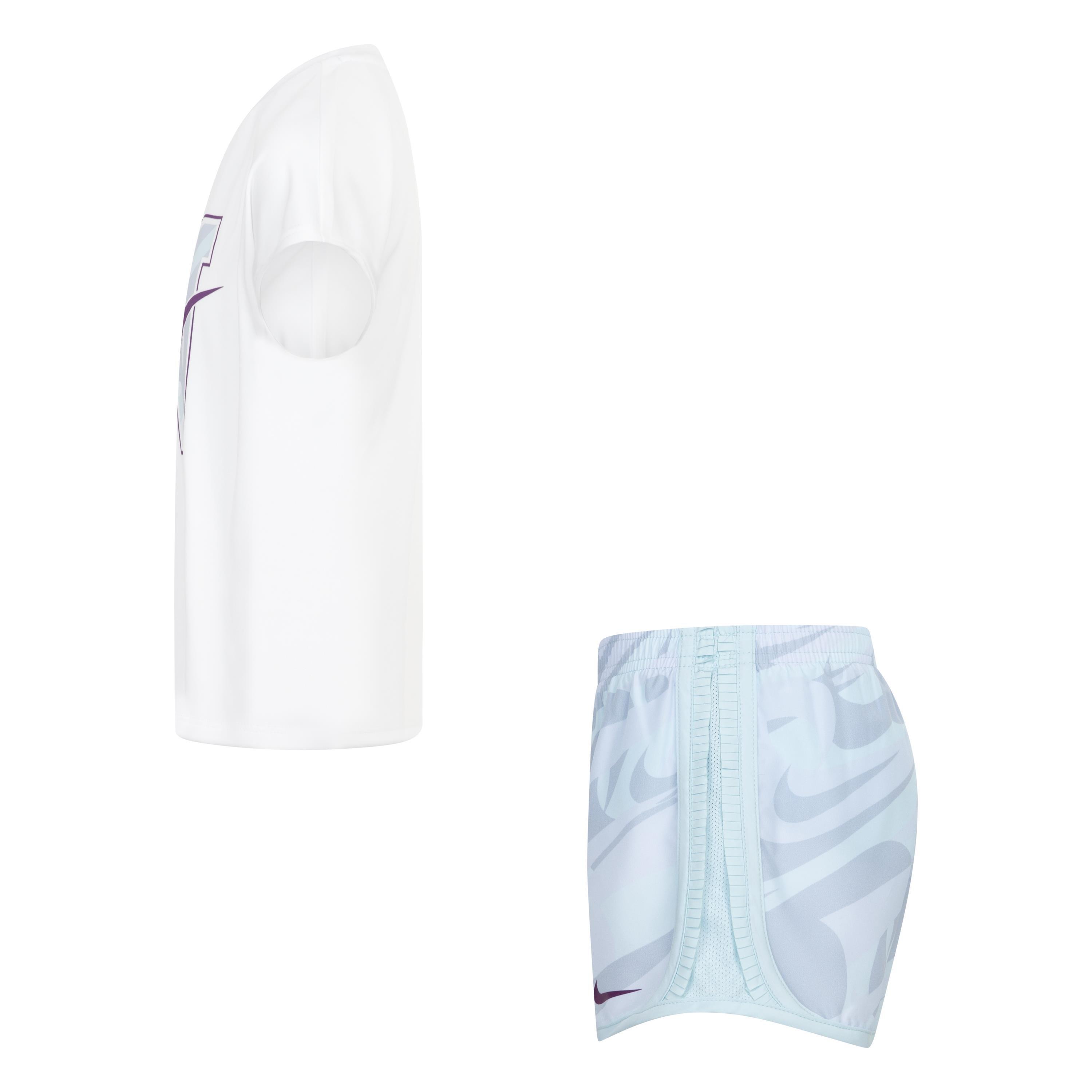 Nike Little Girls' Tempo Dri-FIT Prep Set - LT BLUE Thumbnail View 4