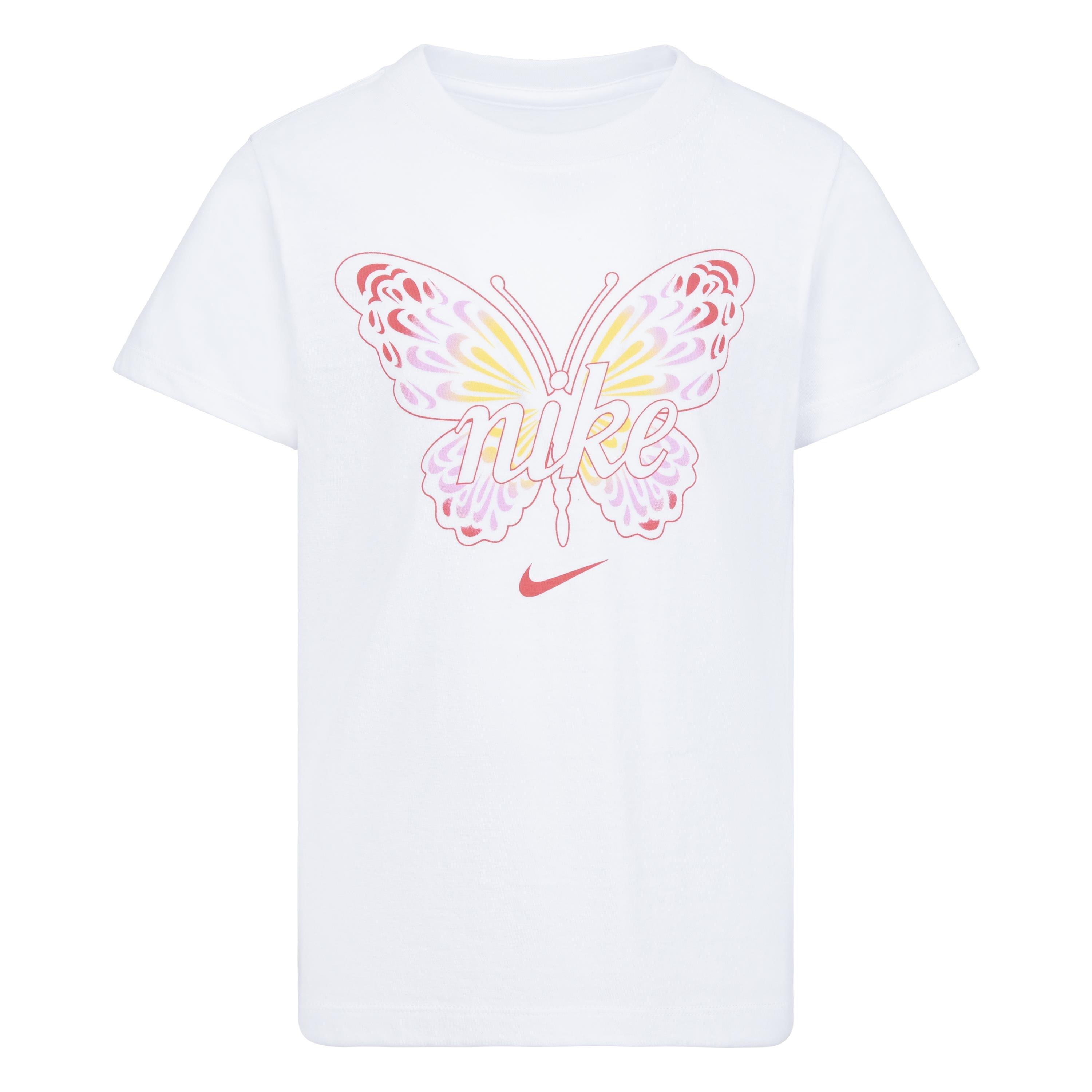 Nike Little Girls' Butterfly Tee - WHITE Thumbnail View 1