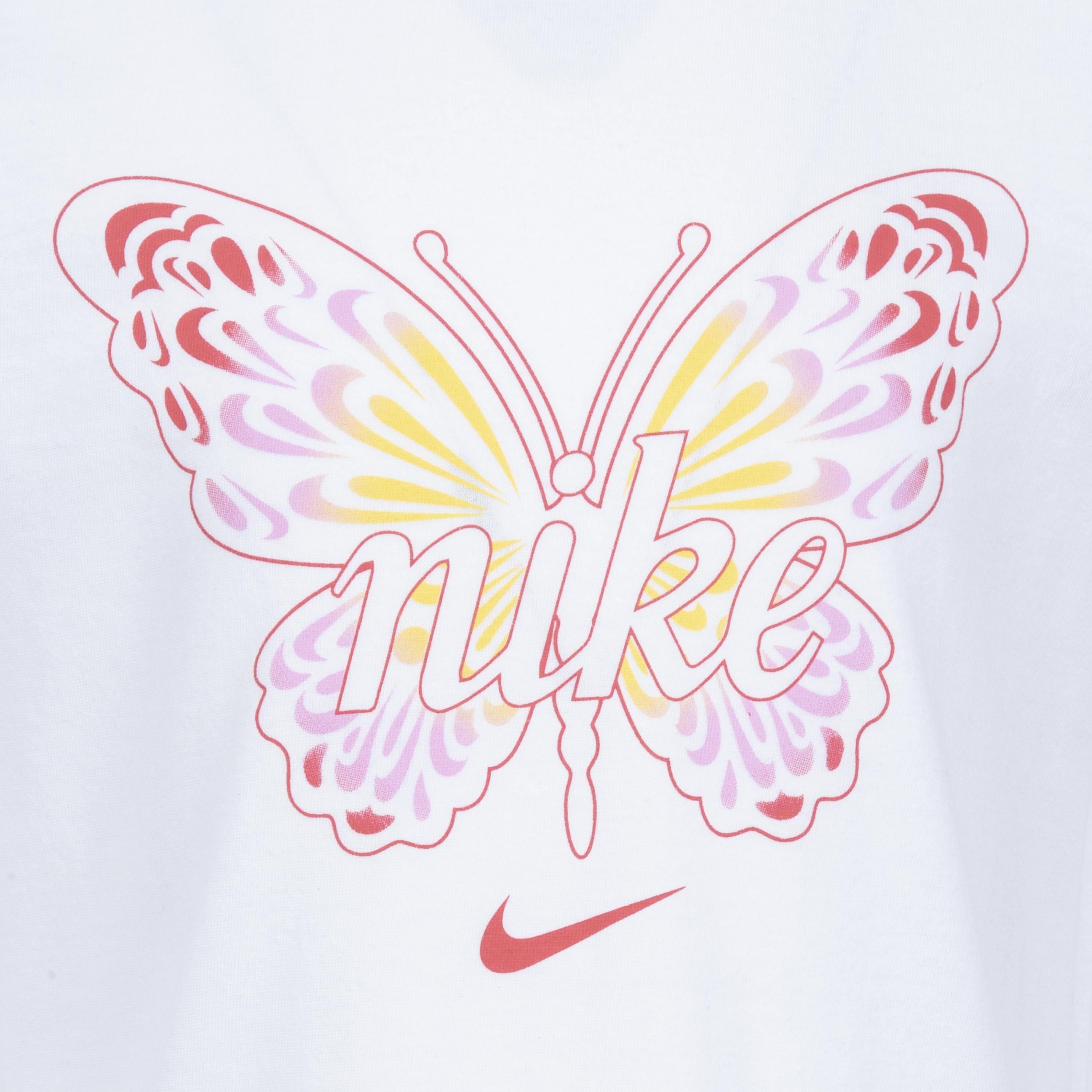 Nike Little Girls' Butterfly Tee - WHITE Thumbnail View 3