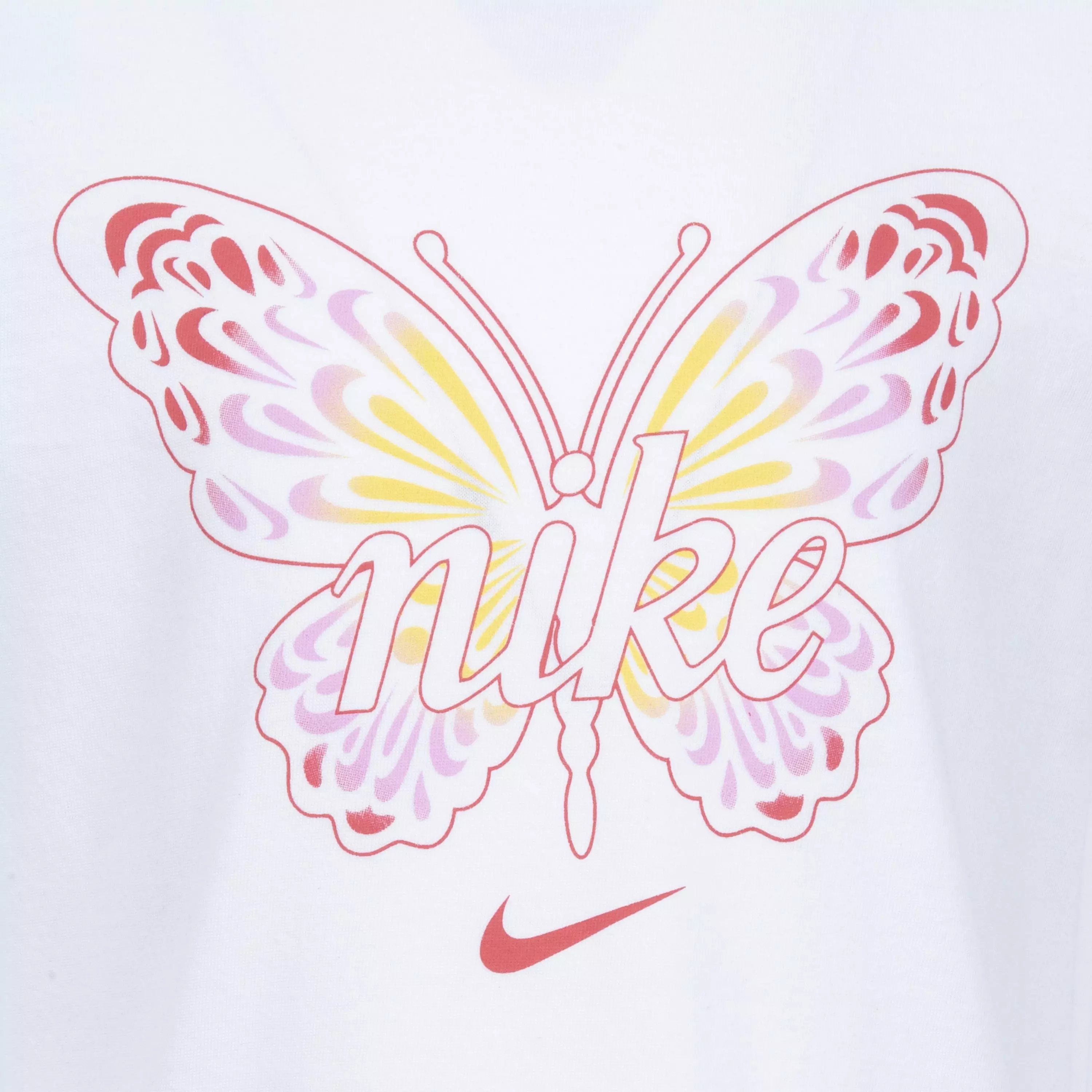Nike Little Girls' Butterfly Tee - WHITE