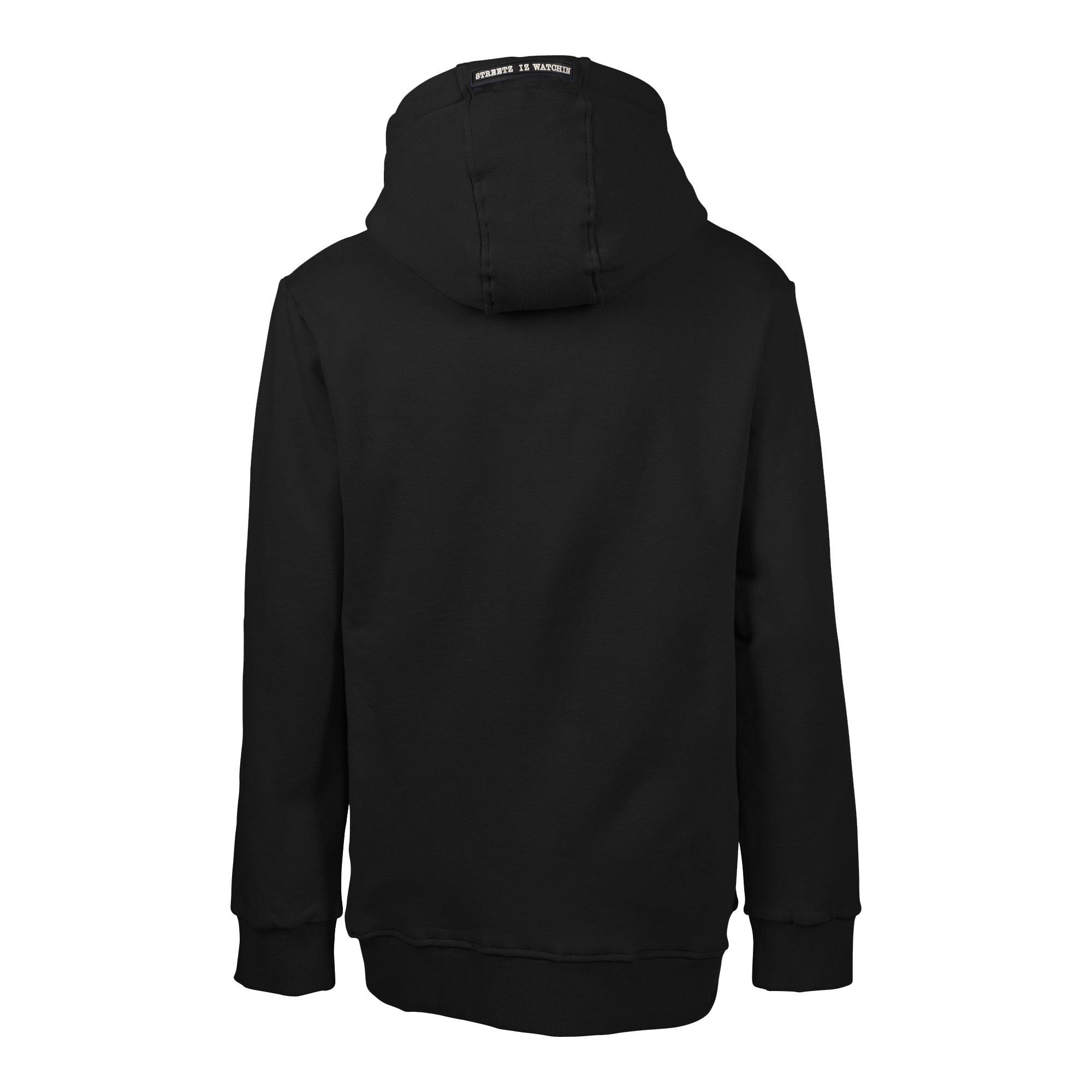 Streetz Iz Watchin Goat Black Big Boys' Hoodie