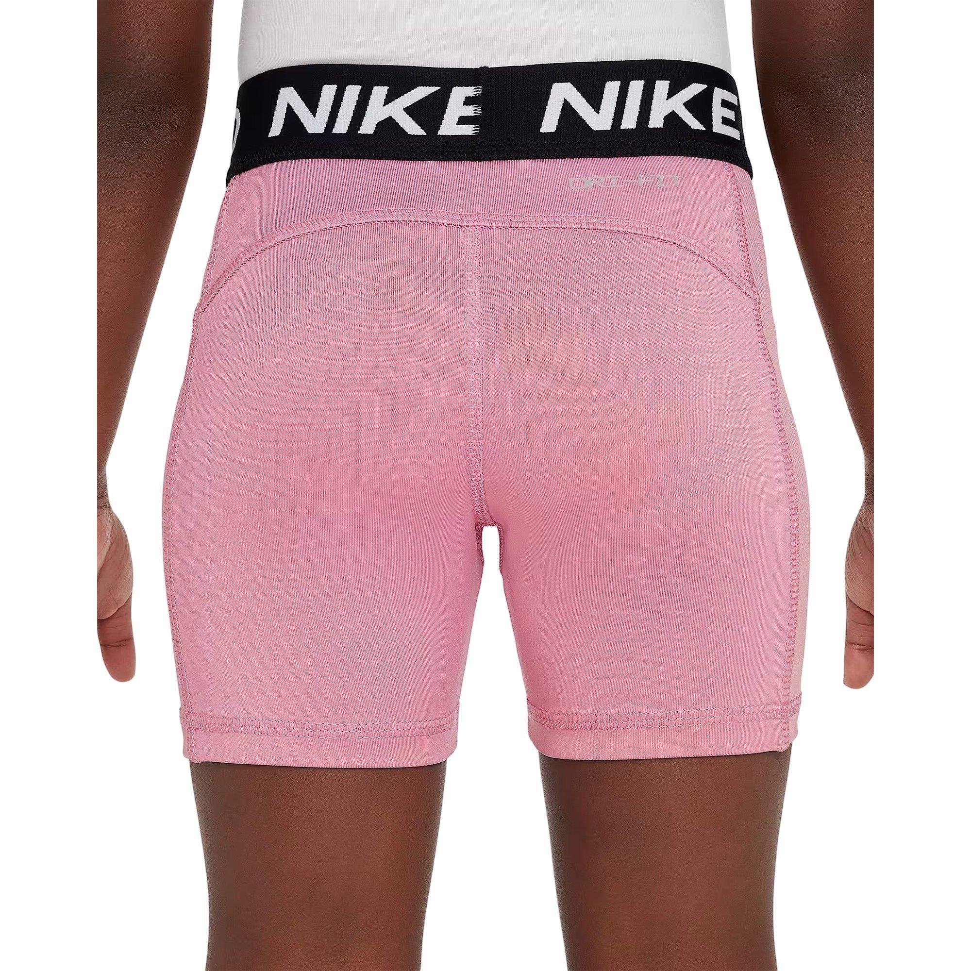 Nike Little Girls' Pro Shorts - Pink - PINK Thumbnail View 2