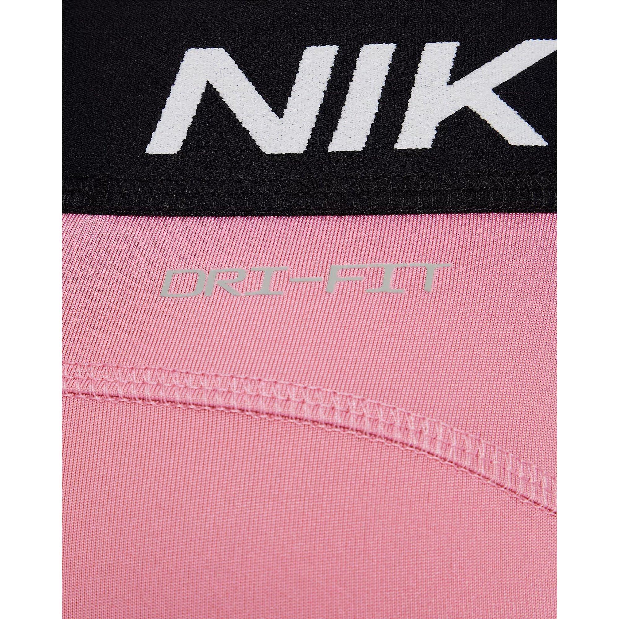 Nike Little Girls' Pro Shorts - Pink - PINK Thumbnail View 4