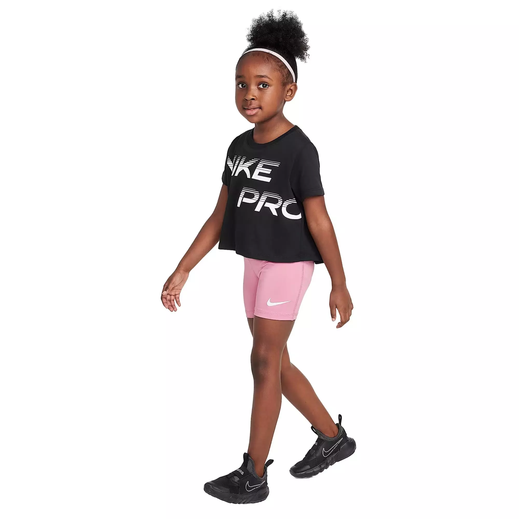 Nike Little Girls' Pro Shorts - Pink - PINK