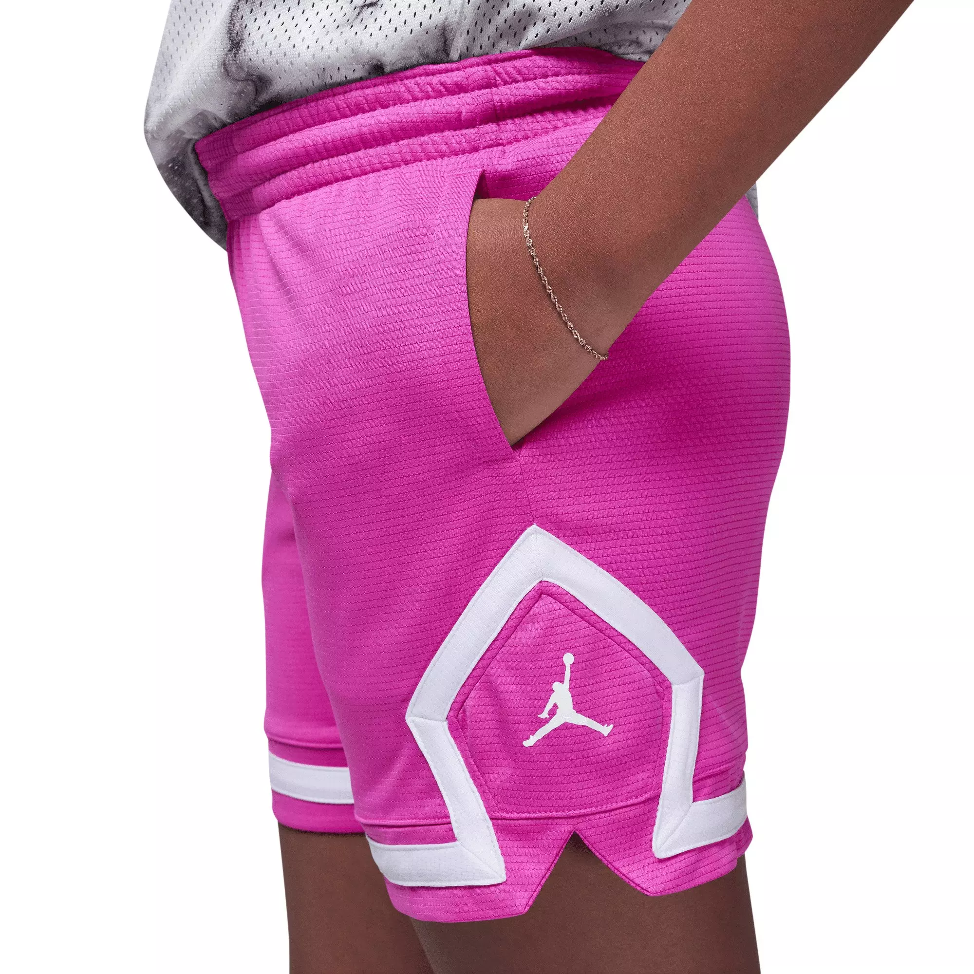 Jordan Big Girls' Diamond Shorts - Pink - PINK