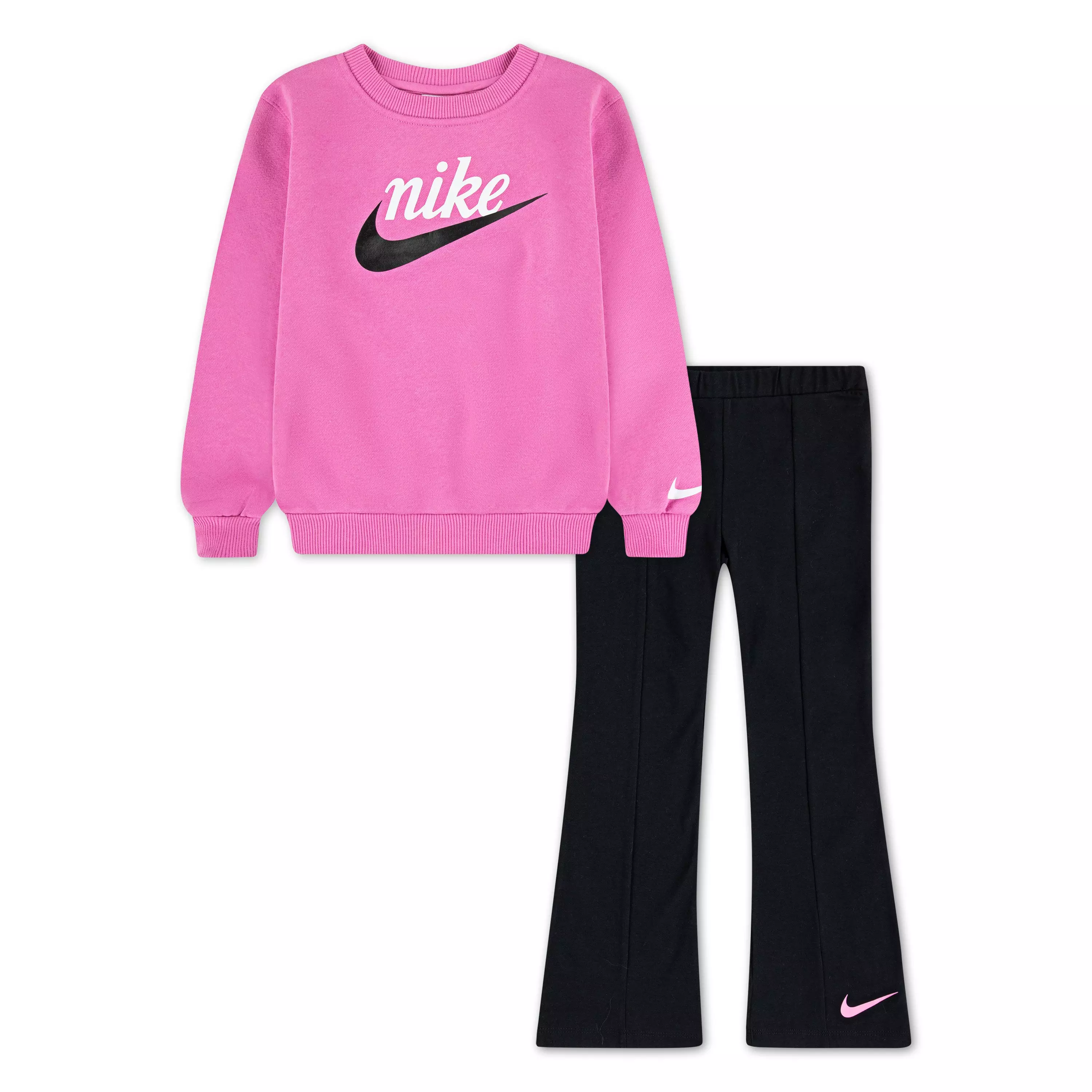 Nike Toddler Girls' Legging Set - Pink/Black - PINK/BLACK