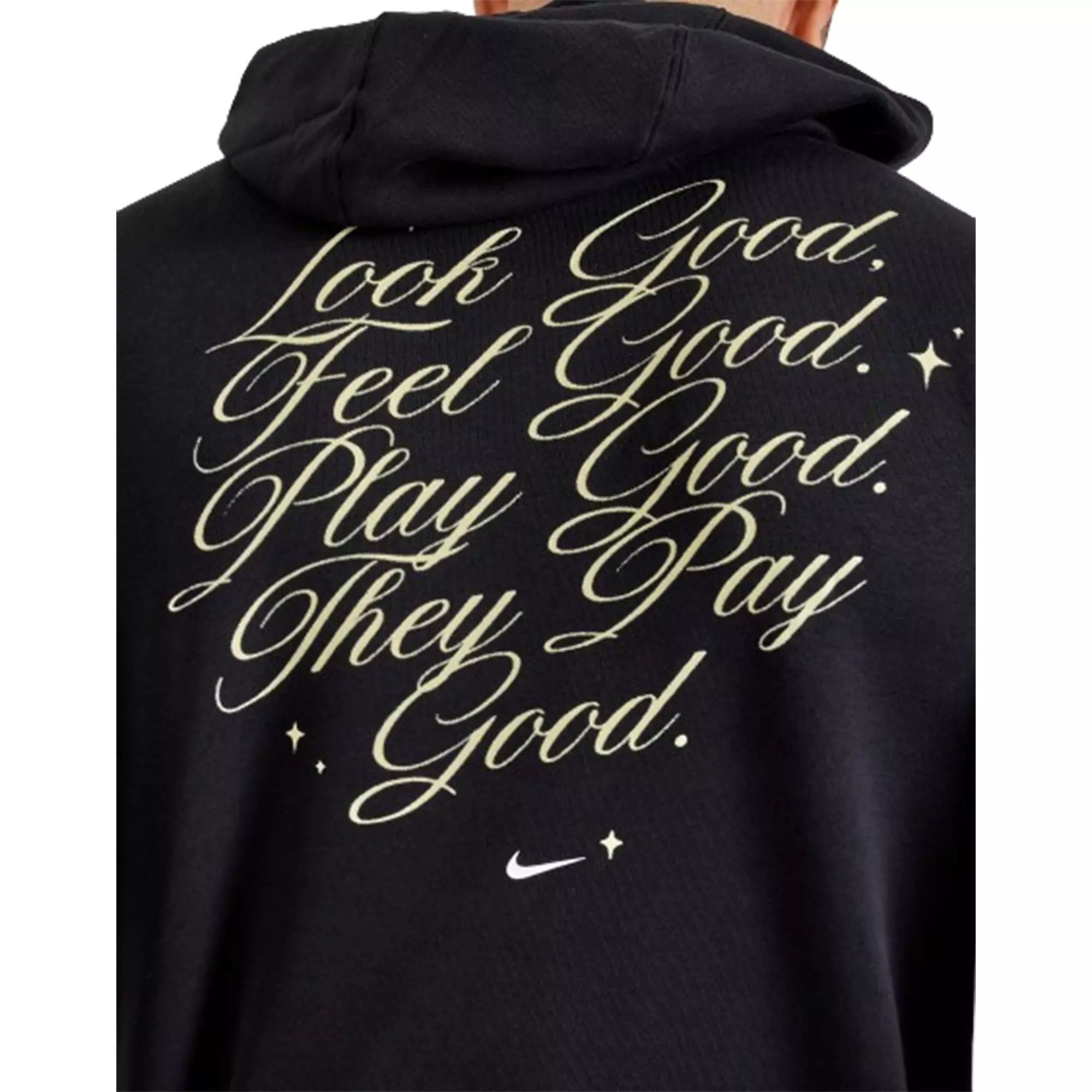 Nike Men's Sportswear Deion List of Goods Pullover Hoodie - BLACK
