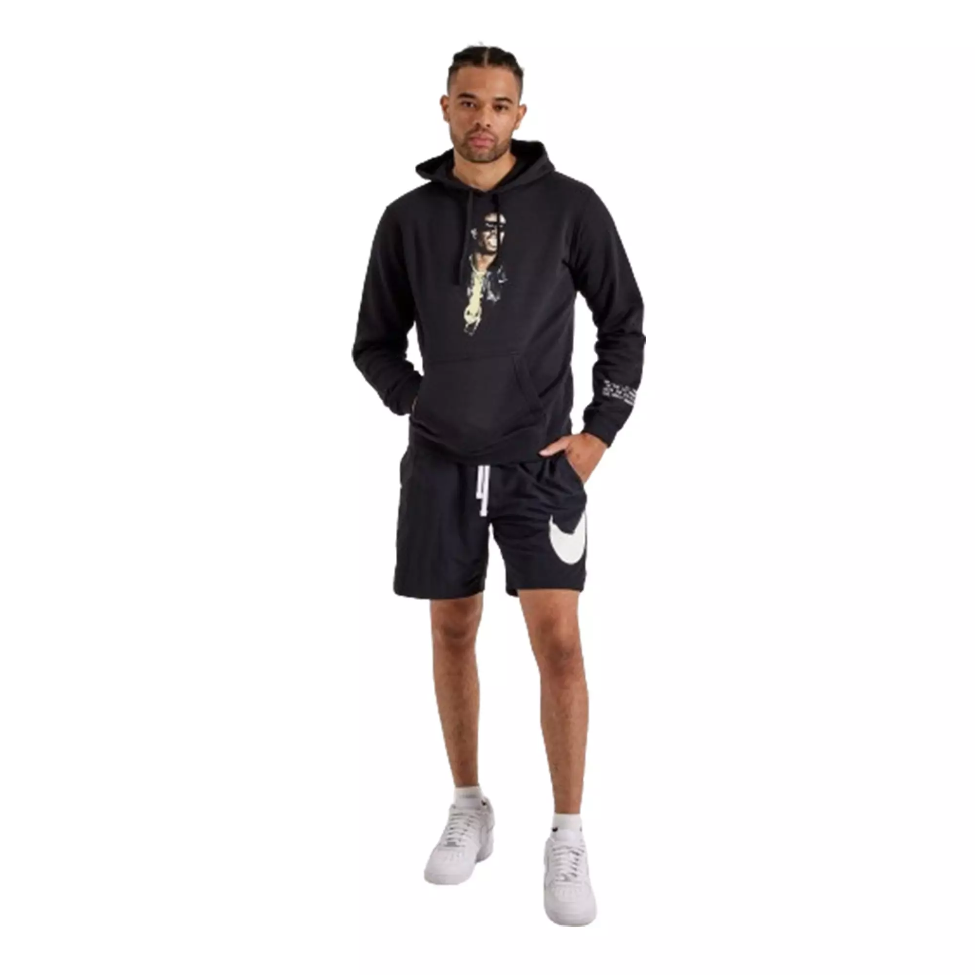 Nike Men's Sportswear Deion List of Goods Pullover Hoodie - BLACK