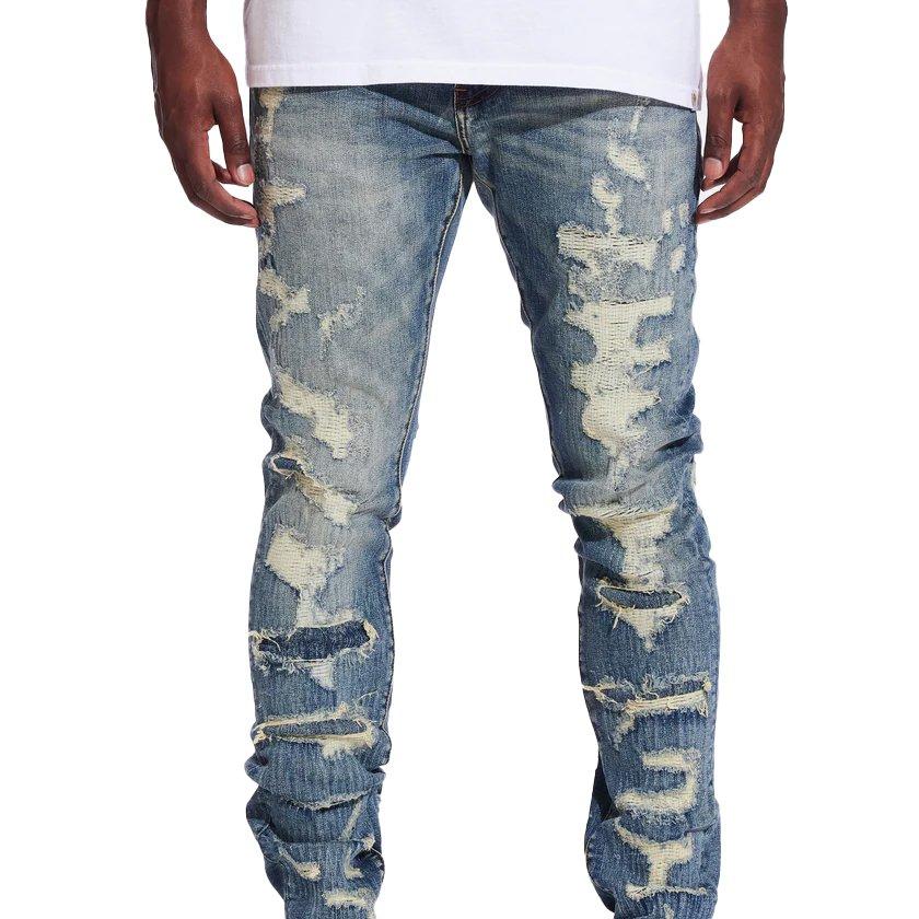 Crysp Denim Patrick Slim Vintage Wash Men's Jeans