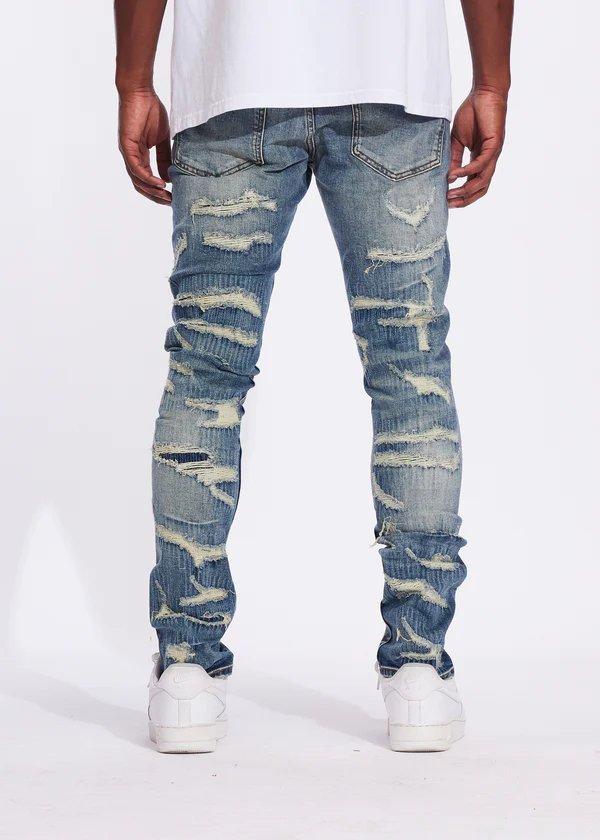 Crysp Denim Patrick Slim Vintage Wash Men's Jeans