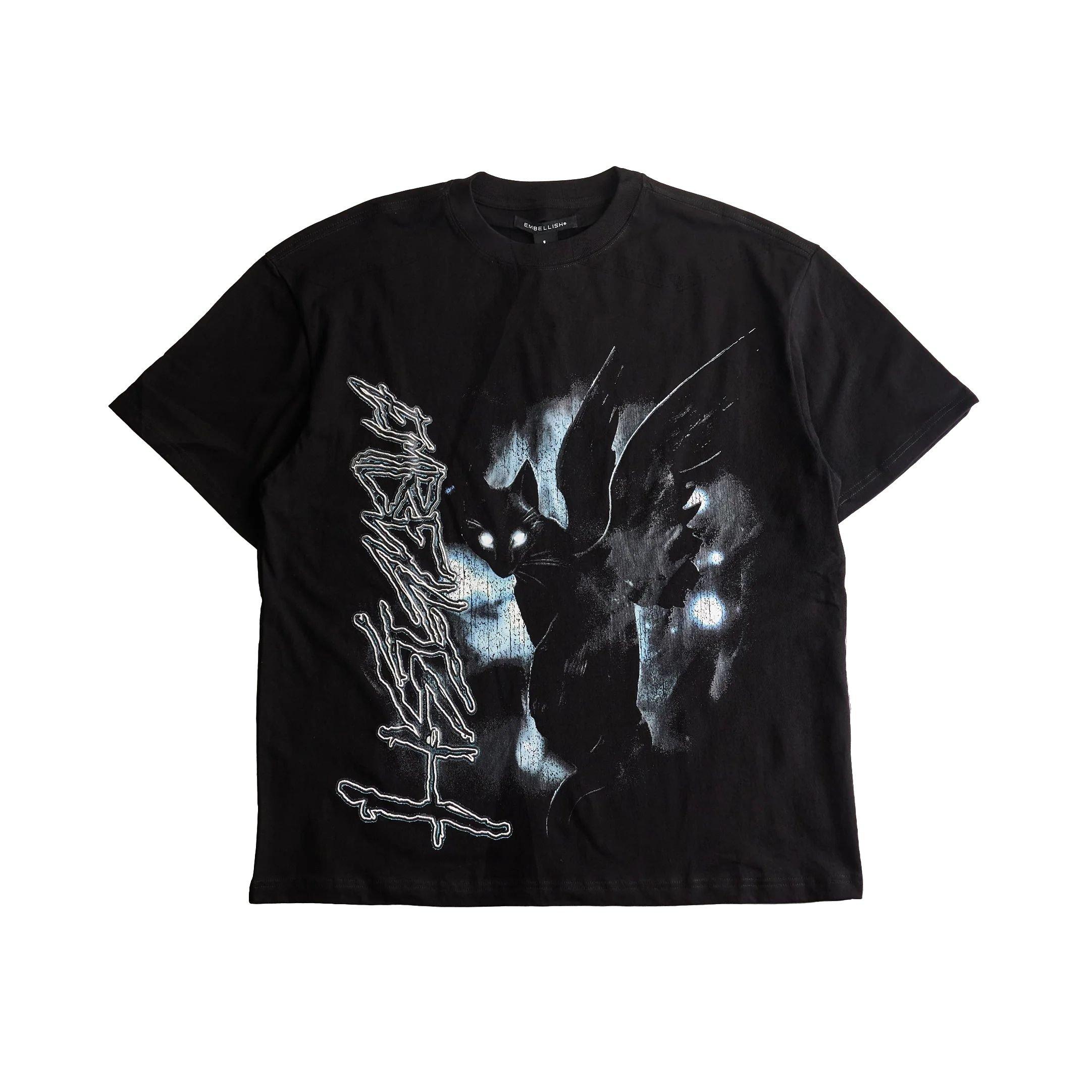 Embellish Men's Scaredy Cat Tee - Black - BLACK