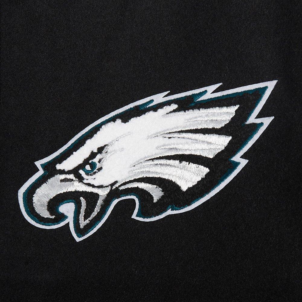 Men's Pro Standard Philadelphia Eagles Old English Varsity Jacket-Black