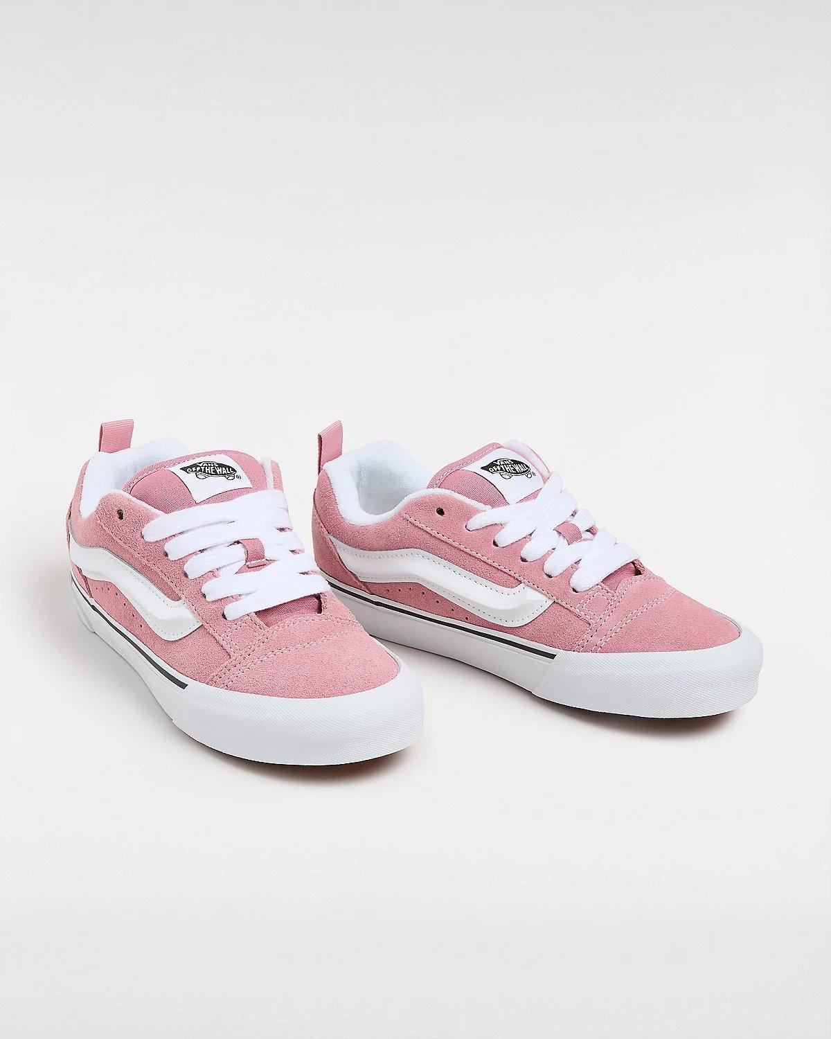 Vans Knu Skool "Pink/White" Unisex Shoe - PINK/WHITE Thumbnail View 3