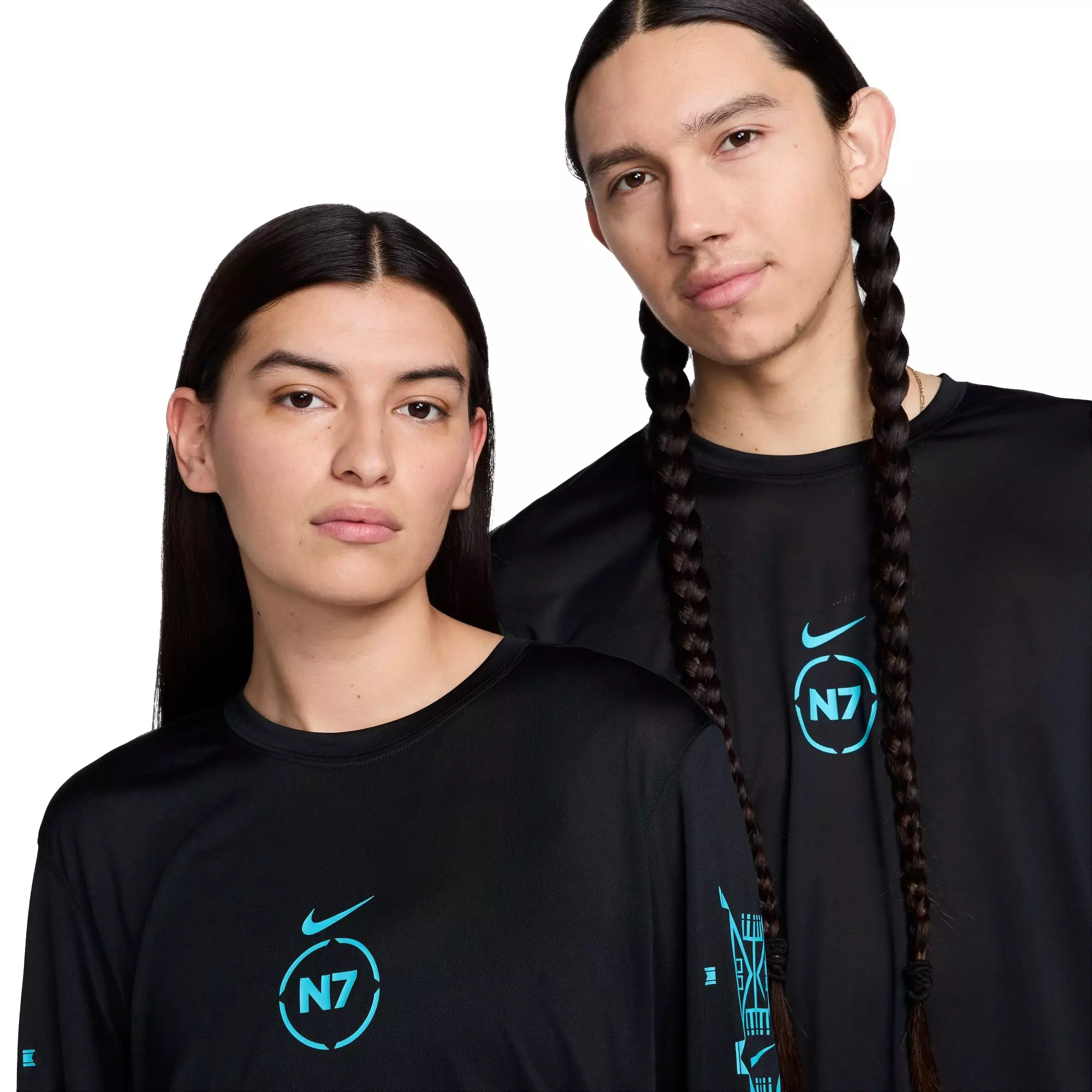 Nike N7 Men's Dri-FIT "Dusty Cactus" Long-Sleeve Legend Tee - BLACK