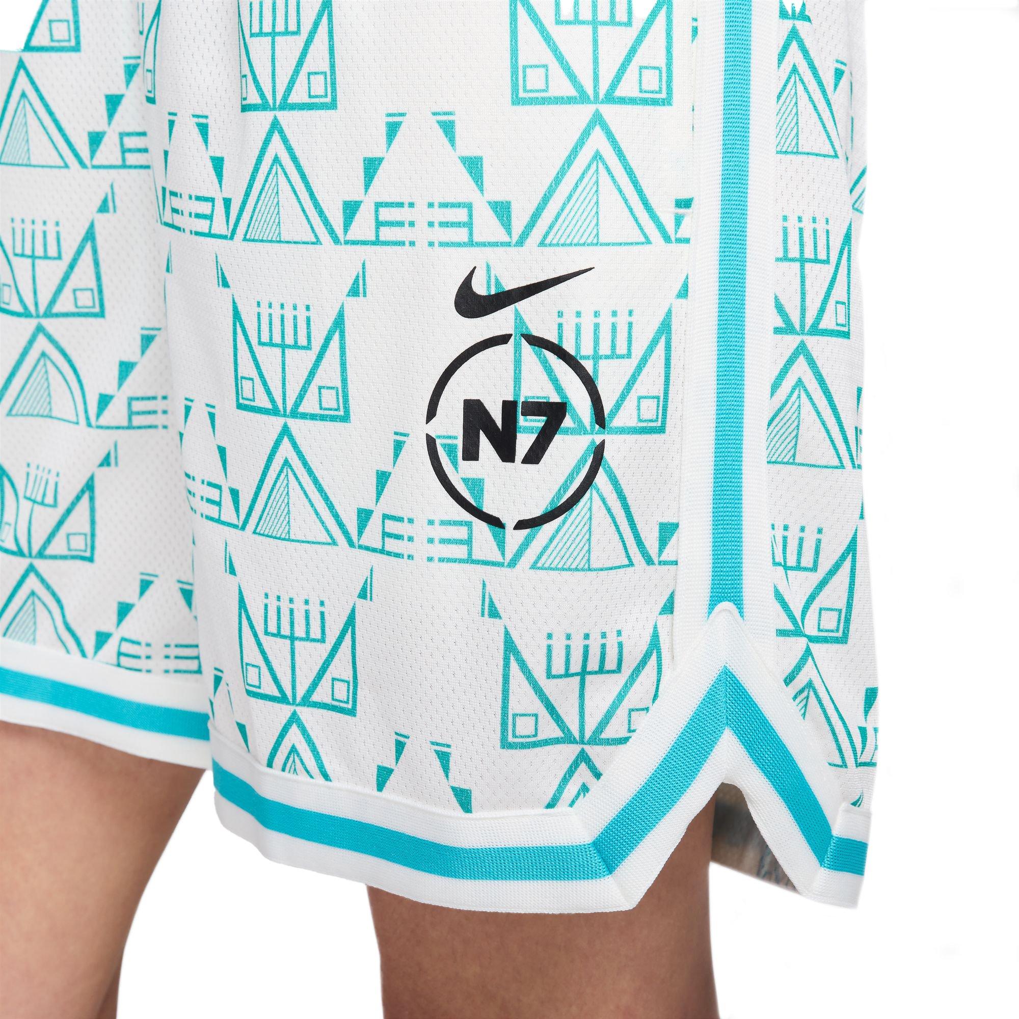 Nike N7 Men's 6" Dri-FIT "Dusty Cactus" Basketball Short - SAIL Thumbnail View 8