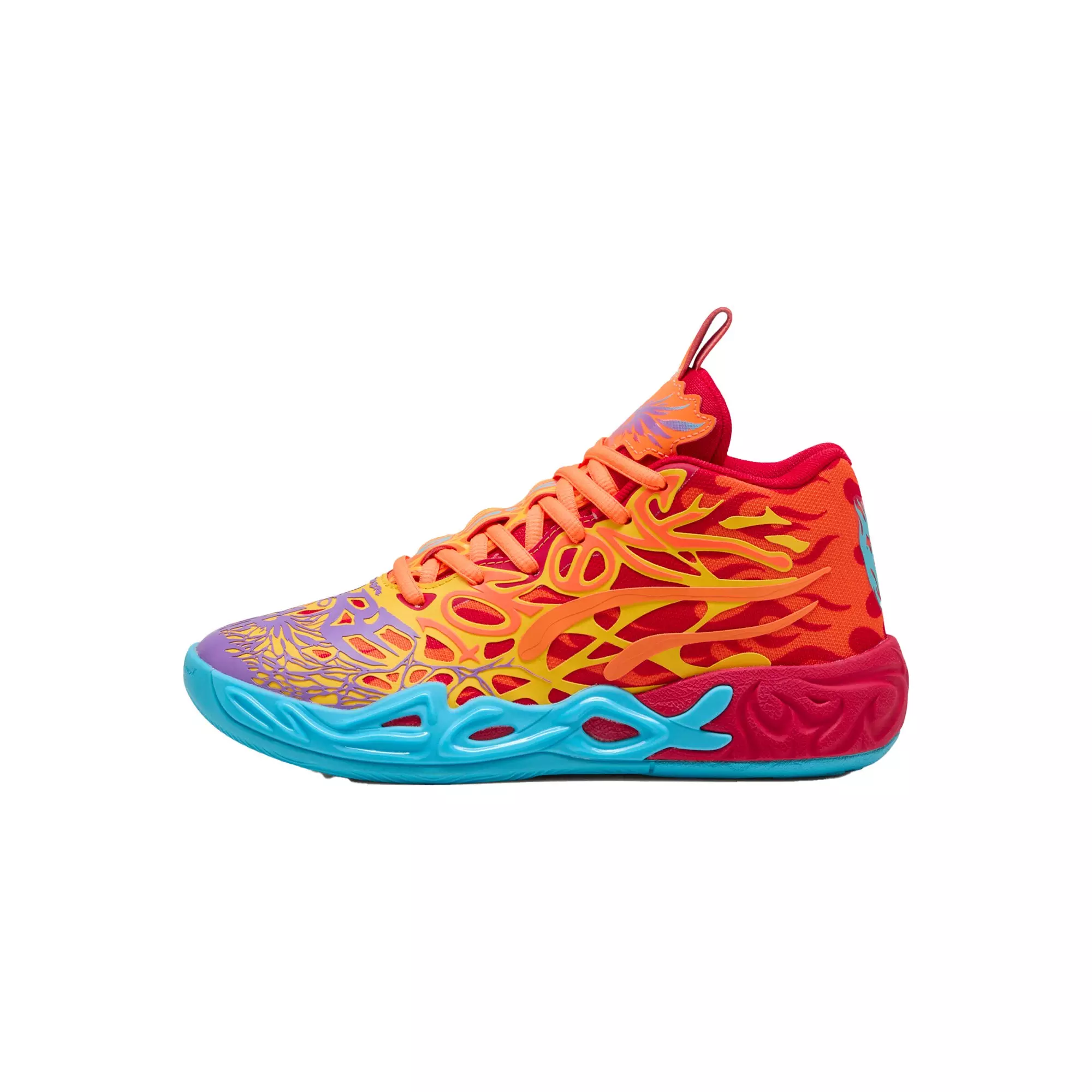PUMA x Lamelo Ball MB.04 "Phoenix" Grade School Kids' Basketball Shoe - RED/PLATINUM