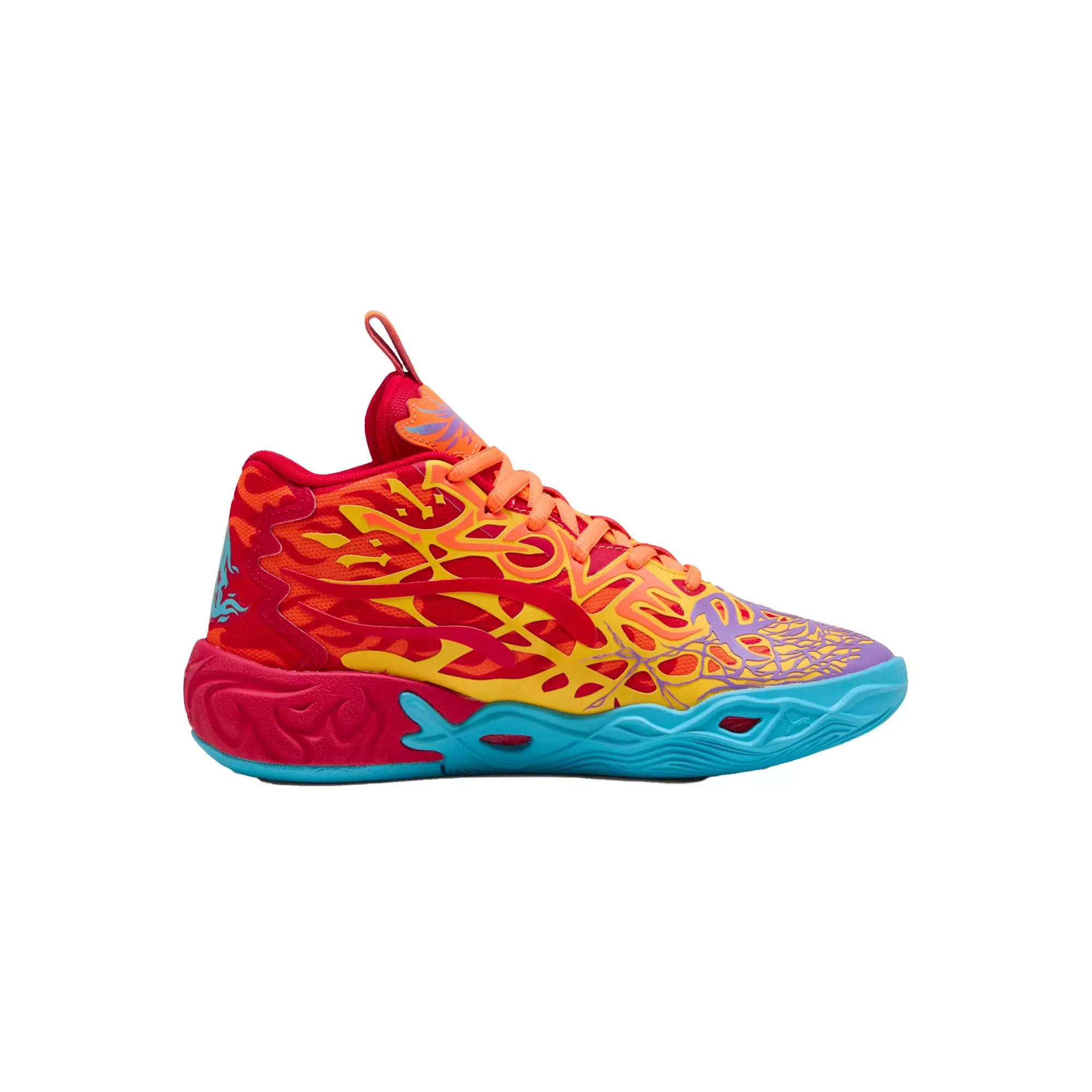 PUMA x Lamelo Ball MB.04 "Phoenix" Grade School Kids' Basketball Shoe - RED/PLATINUM